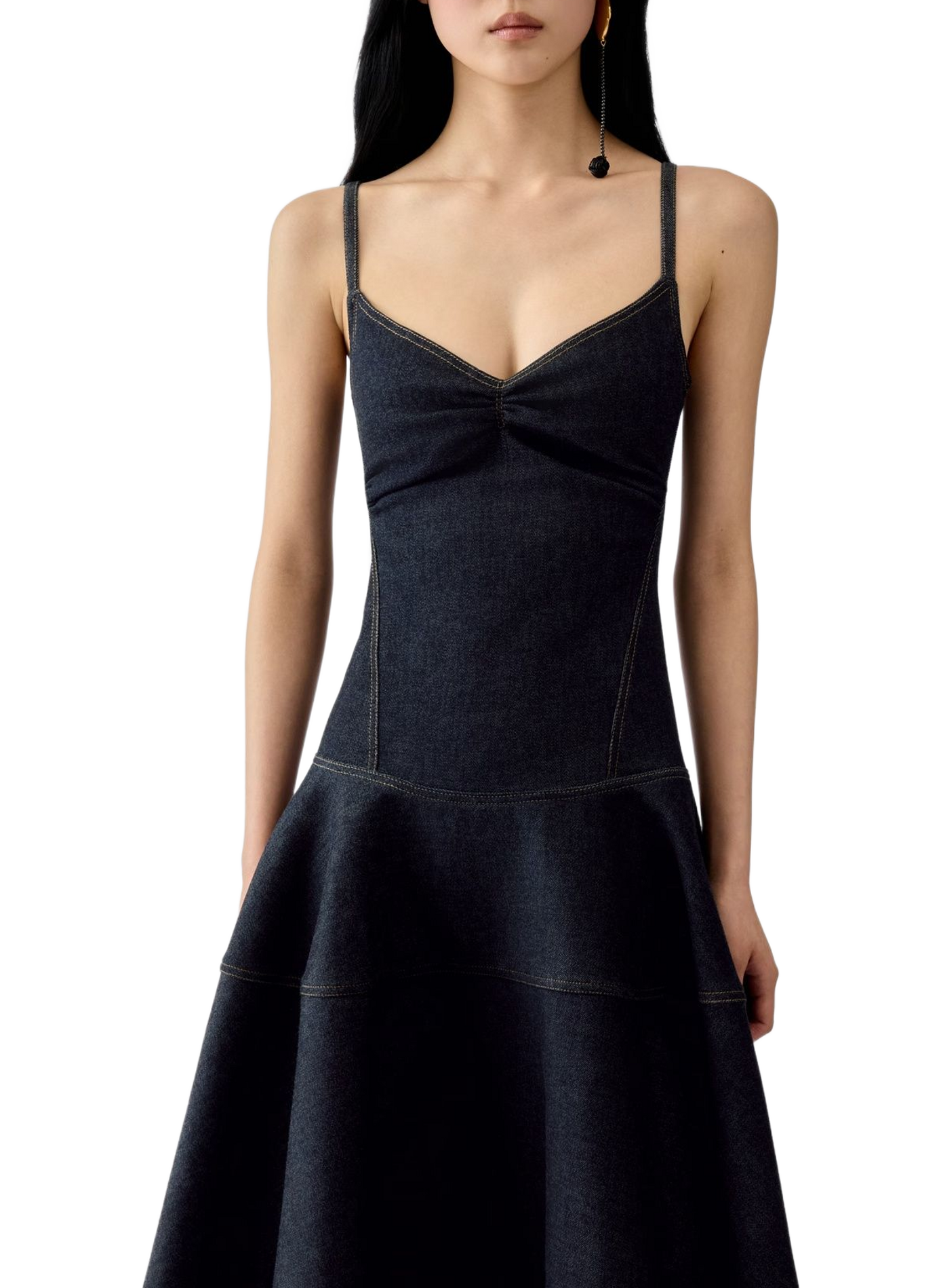 La robe de-Nîmes Pina en coton mélangé JACQUEMUS Blue