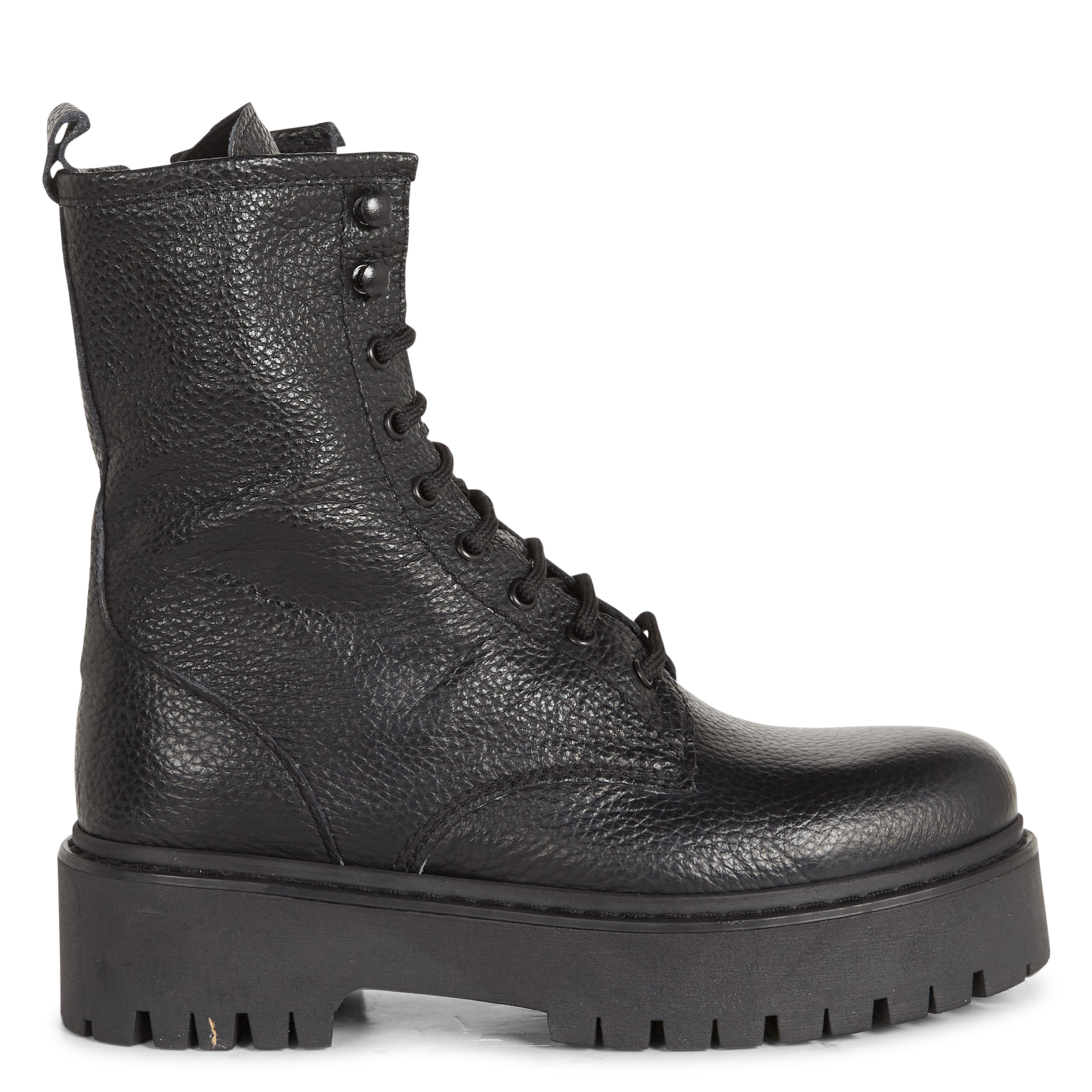 Bottines en cuir de veau / hl demande marque robbo JONAK Noir