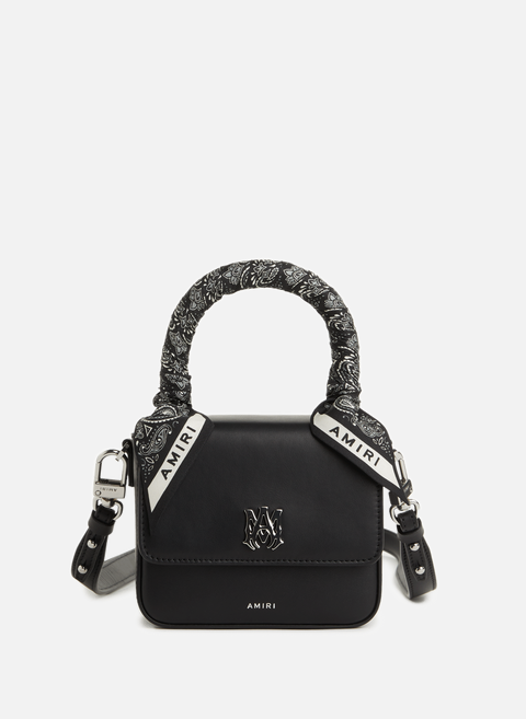 Black leather handbagAMIRI 