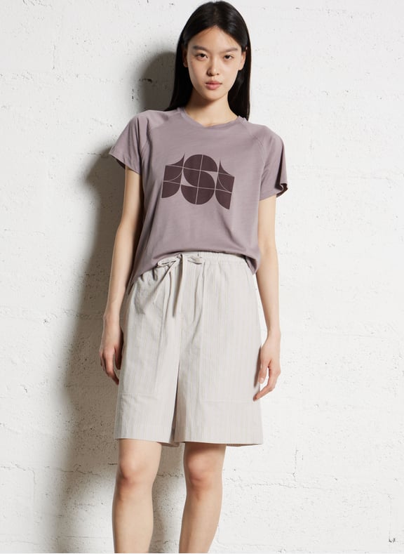 Tee-shirt sérigraphié en coton val Violet by SOEUR SOEUR Tee-shirt sérigraphié en coton val Violet