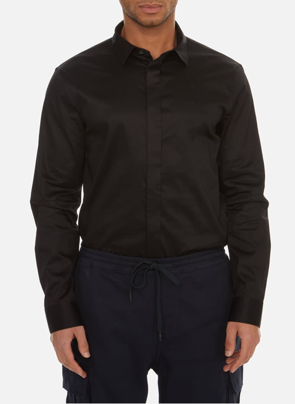 Chemise en coton Noir by ARMANI EXCHANGE ARMANI EXCHANGE Chemise en coton Noir