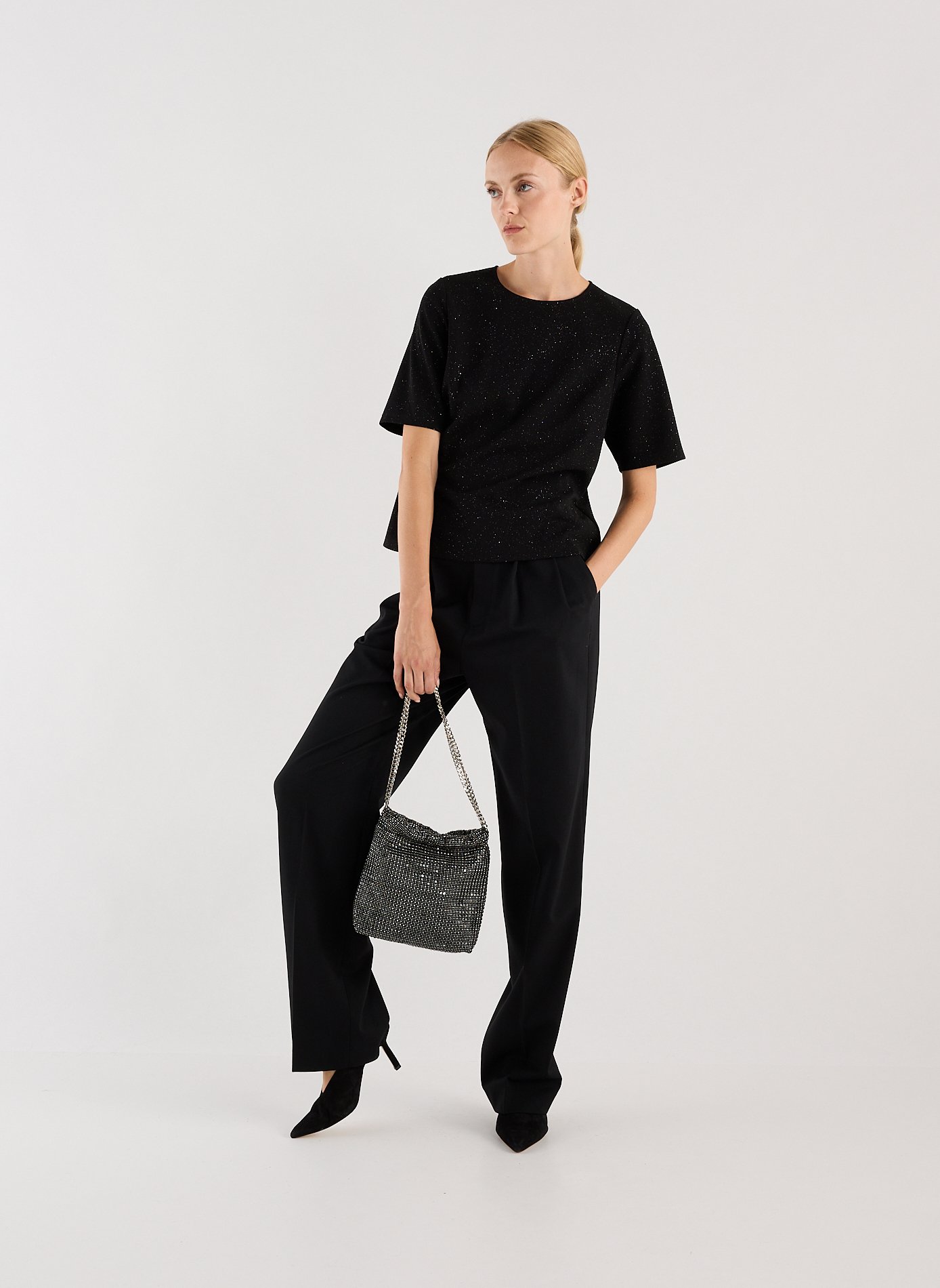 Sac à main Gloel à strass SAISON 1865 Noir