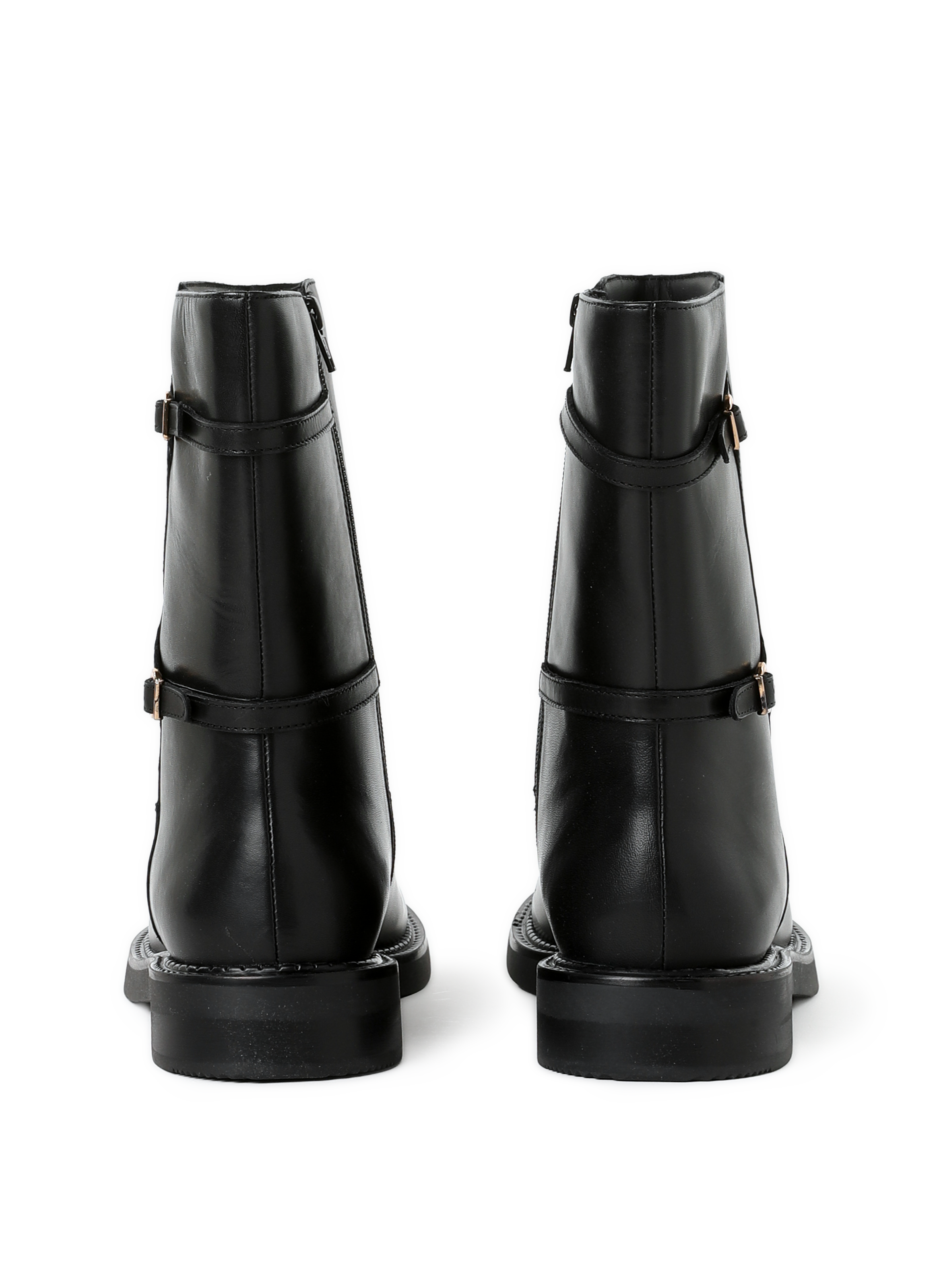 Bottines Serilda en cuir Noir