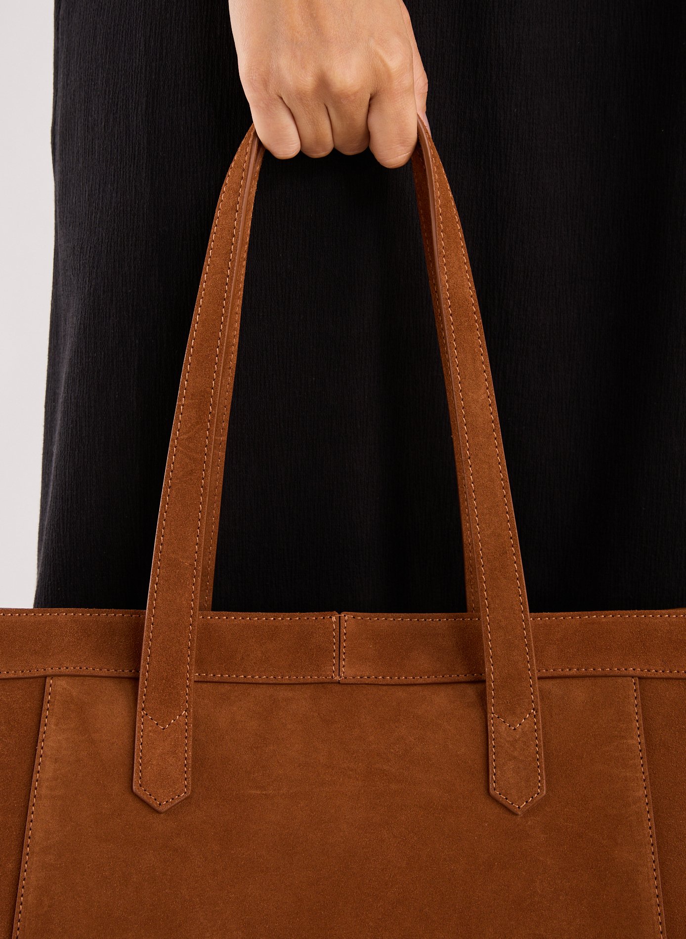 Sac cabas Enzo en cuir SAISON 1865 Marron