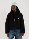 Straight-fit cotton jacket | Black by CARHARTT WIP CARHARTT WIP Straight-fit cotton jacket | Black