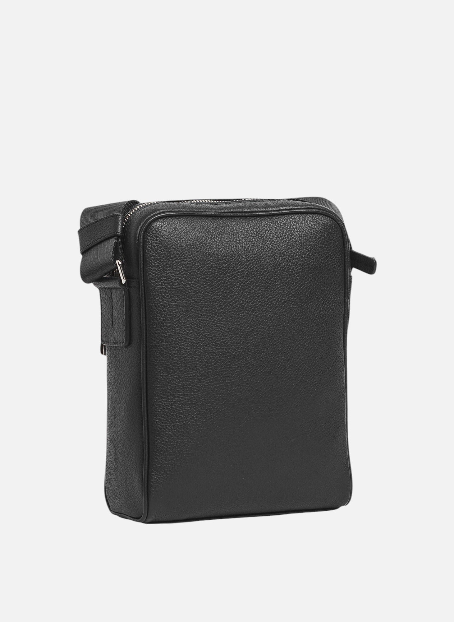 Petite sacoche charles en cuir grainé LE TANNEUR Noir