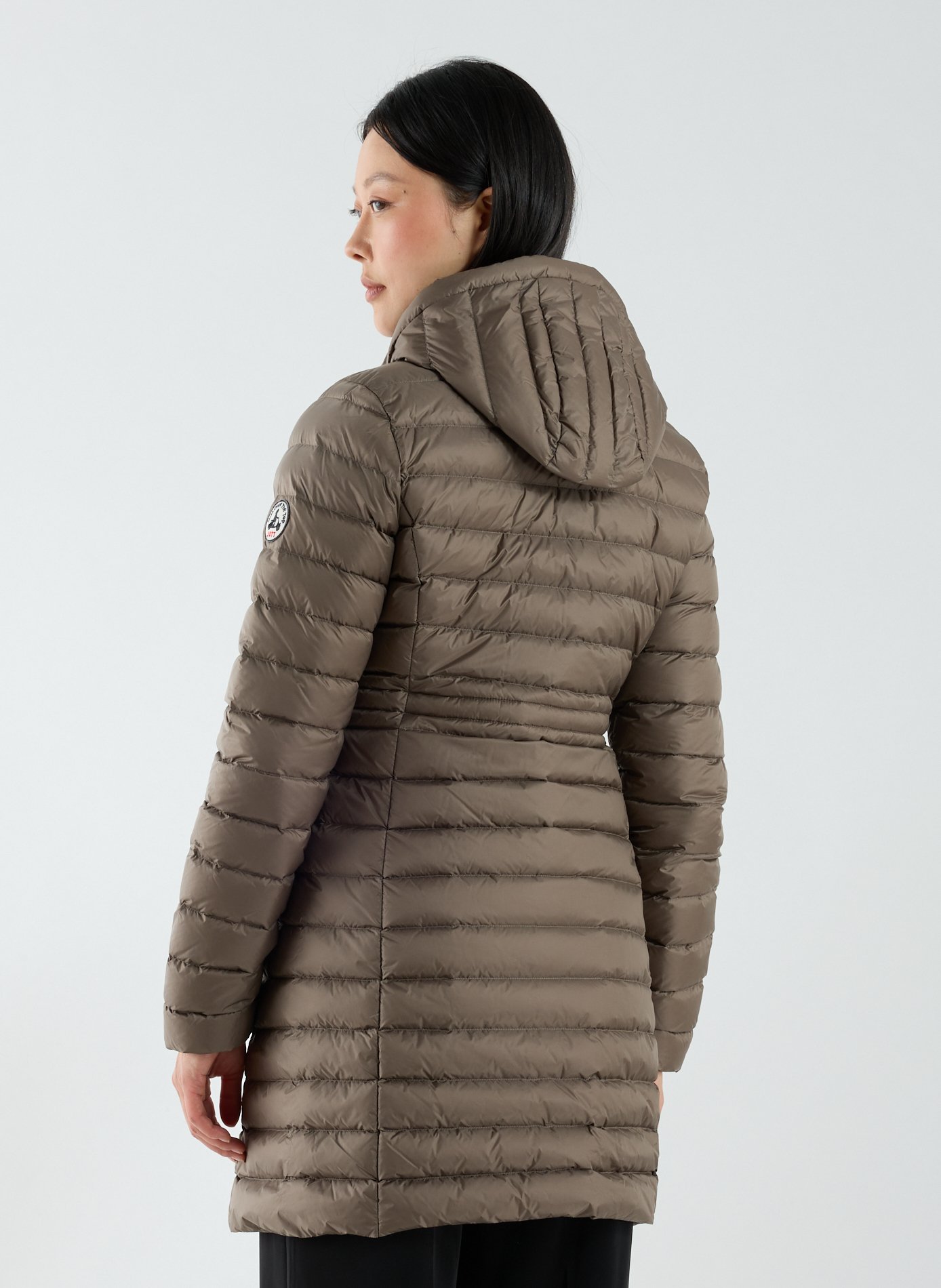Long padded down jacket JOTT Grey