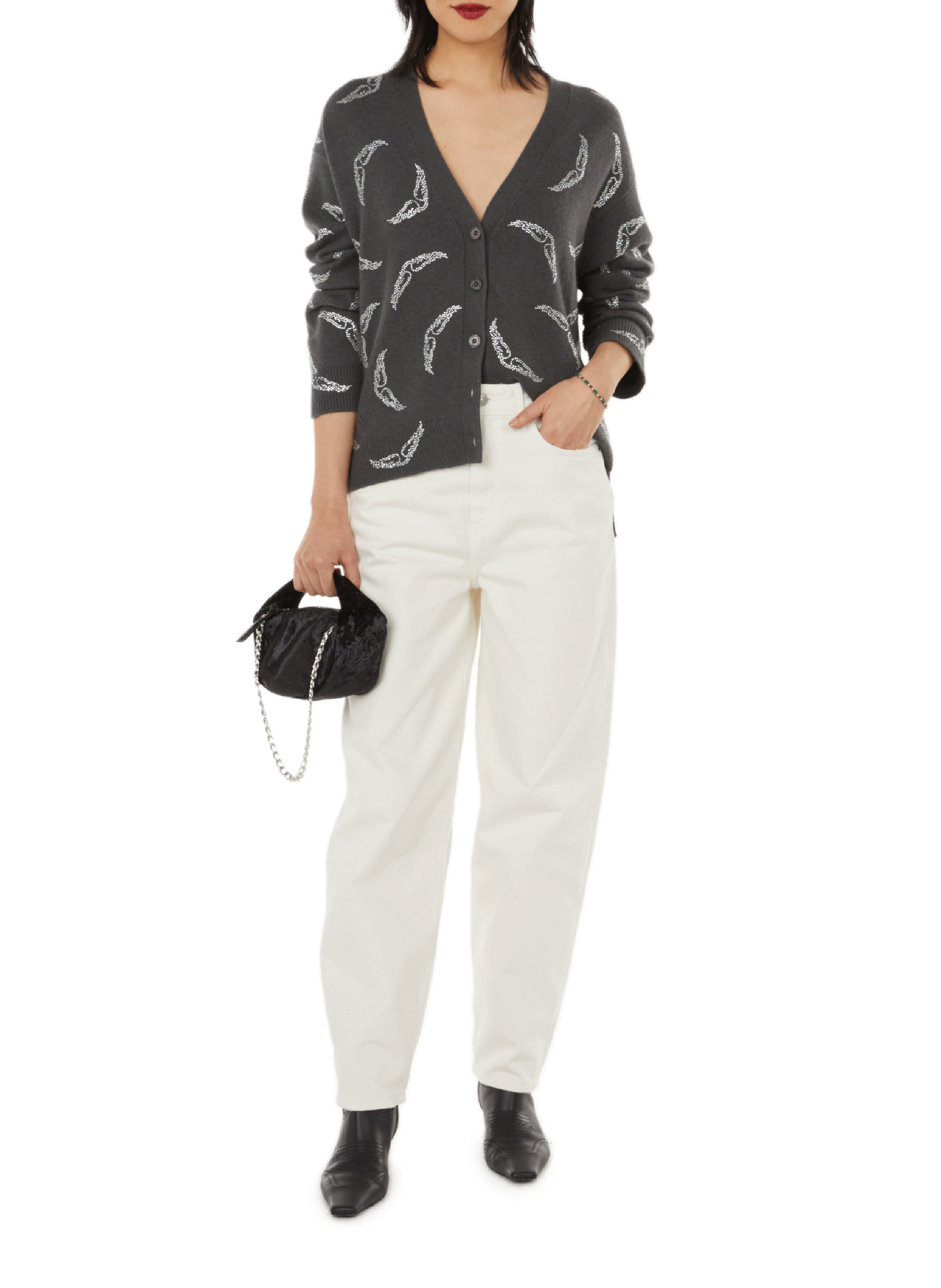 Sac Baby Cush BY FAR Noir