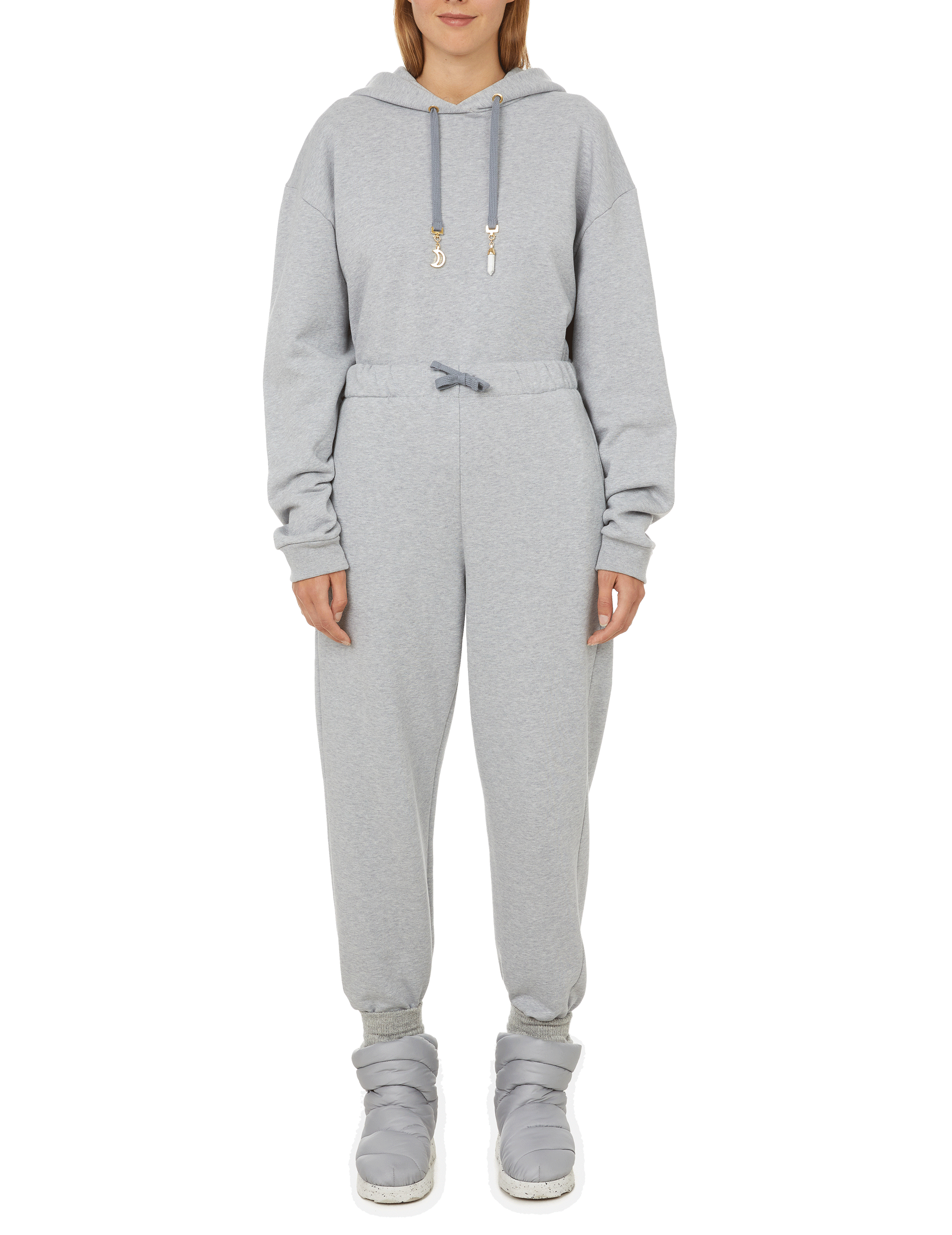 Pantalon de jogging en coton biologique THE SOCIAL SUNDAY Gris