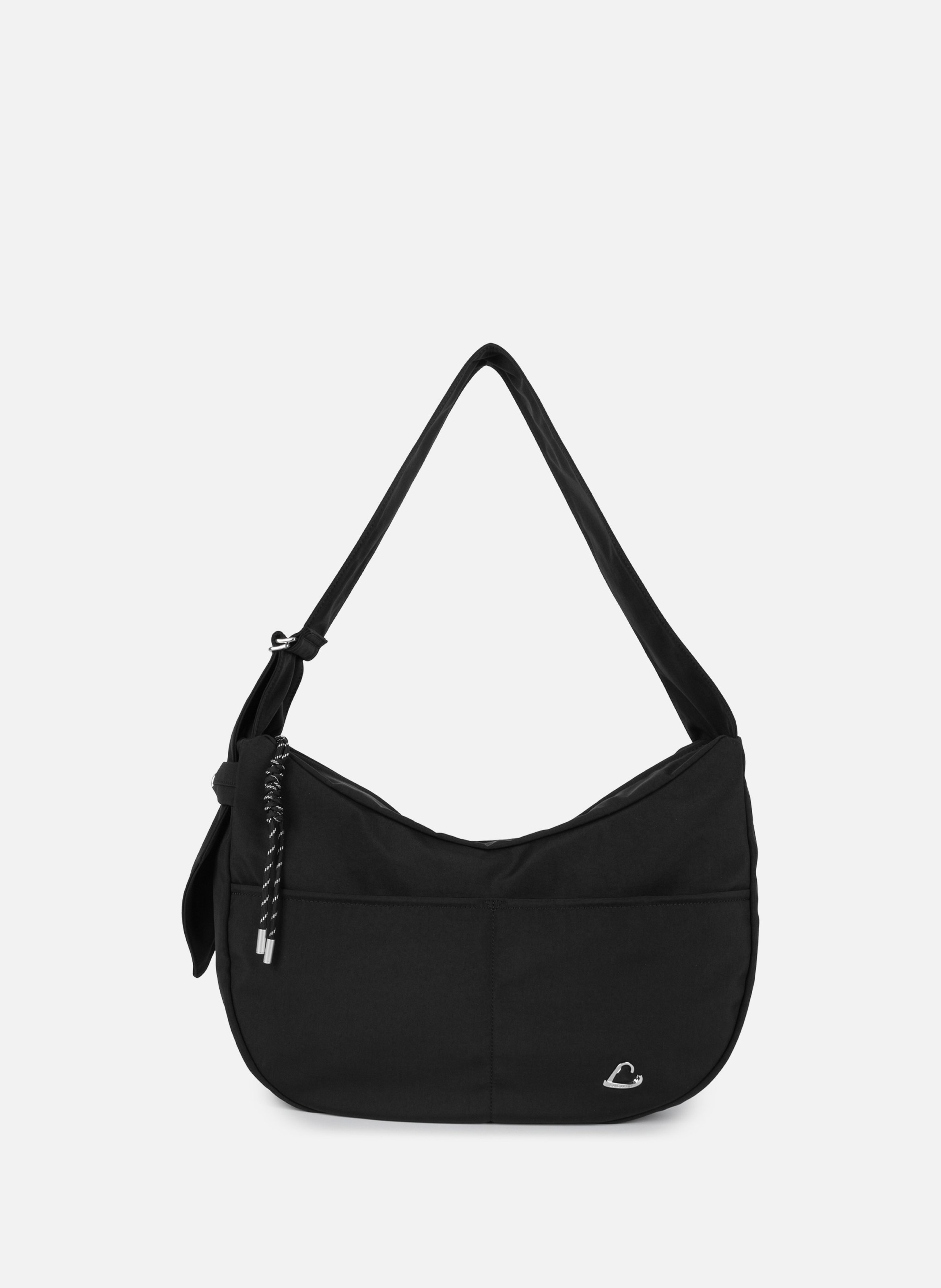 Très grand sac besace - basic love LANCASTER Noir