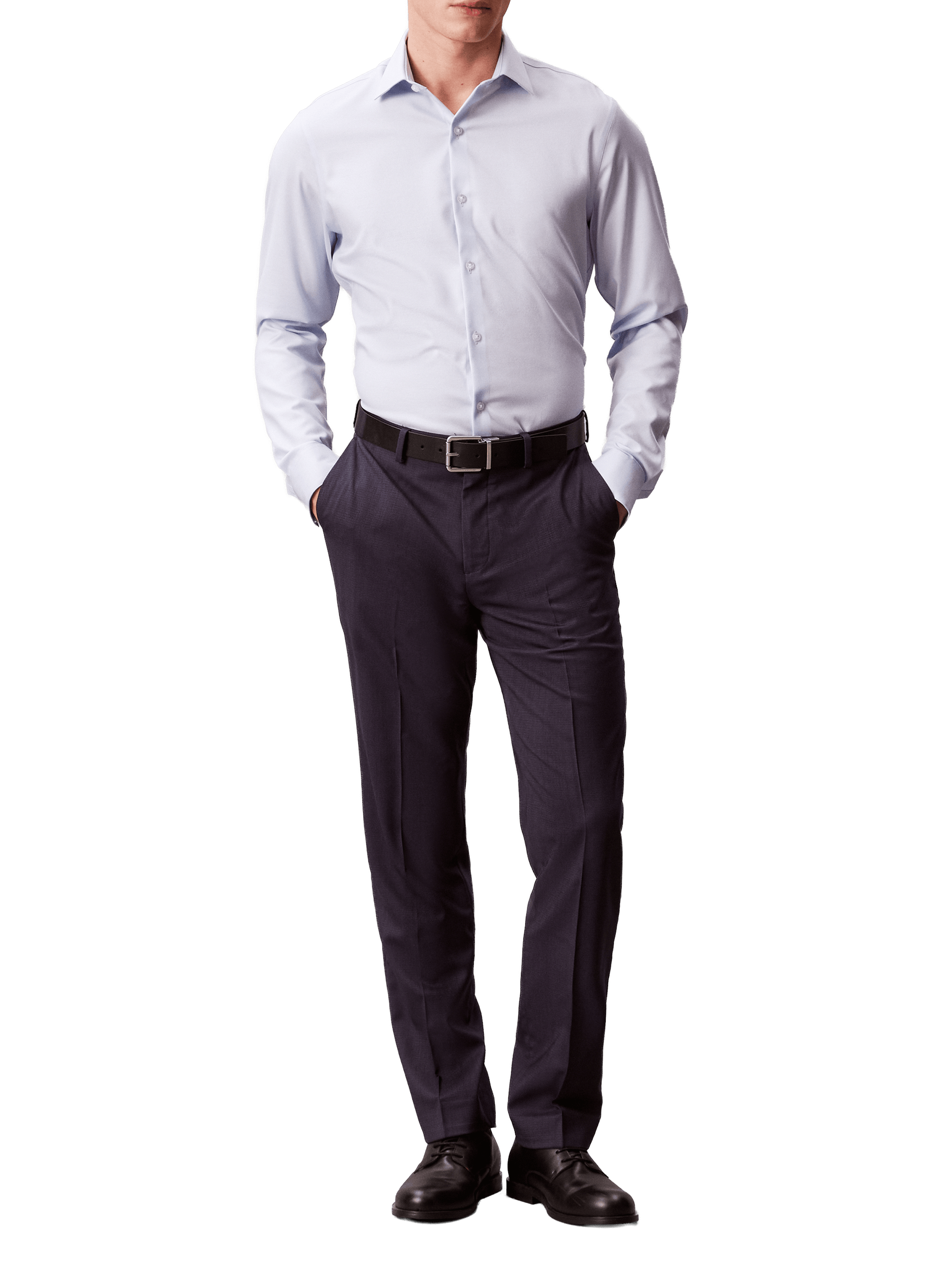 Chemise en coton mélangé CALVIN KLEIN Bleu