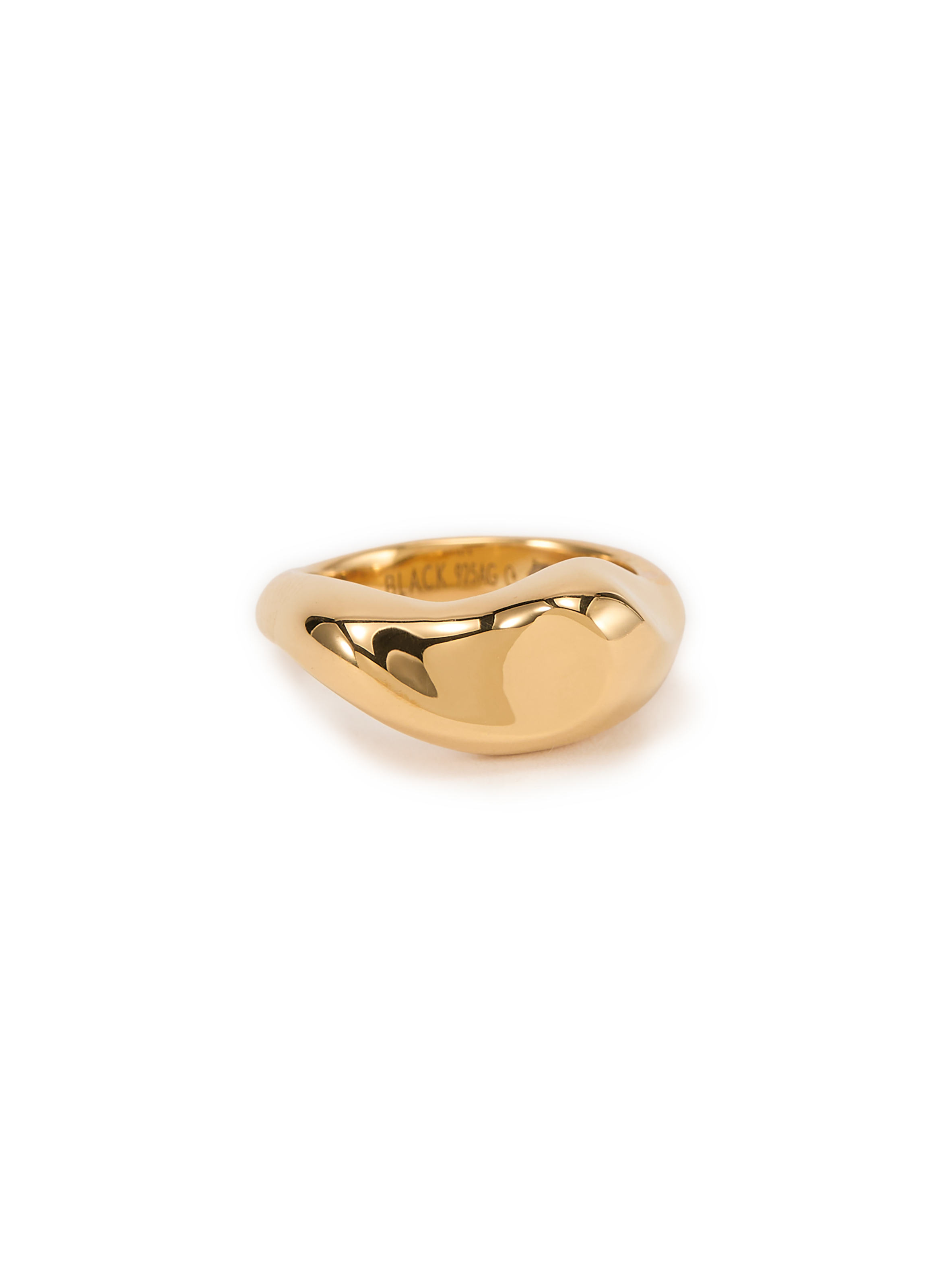 Bague Saddle en argent MARIA BLACK Doré