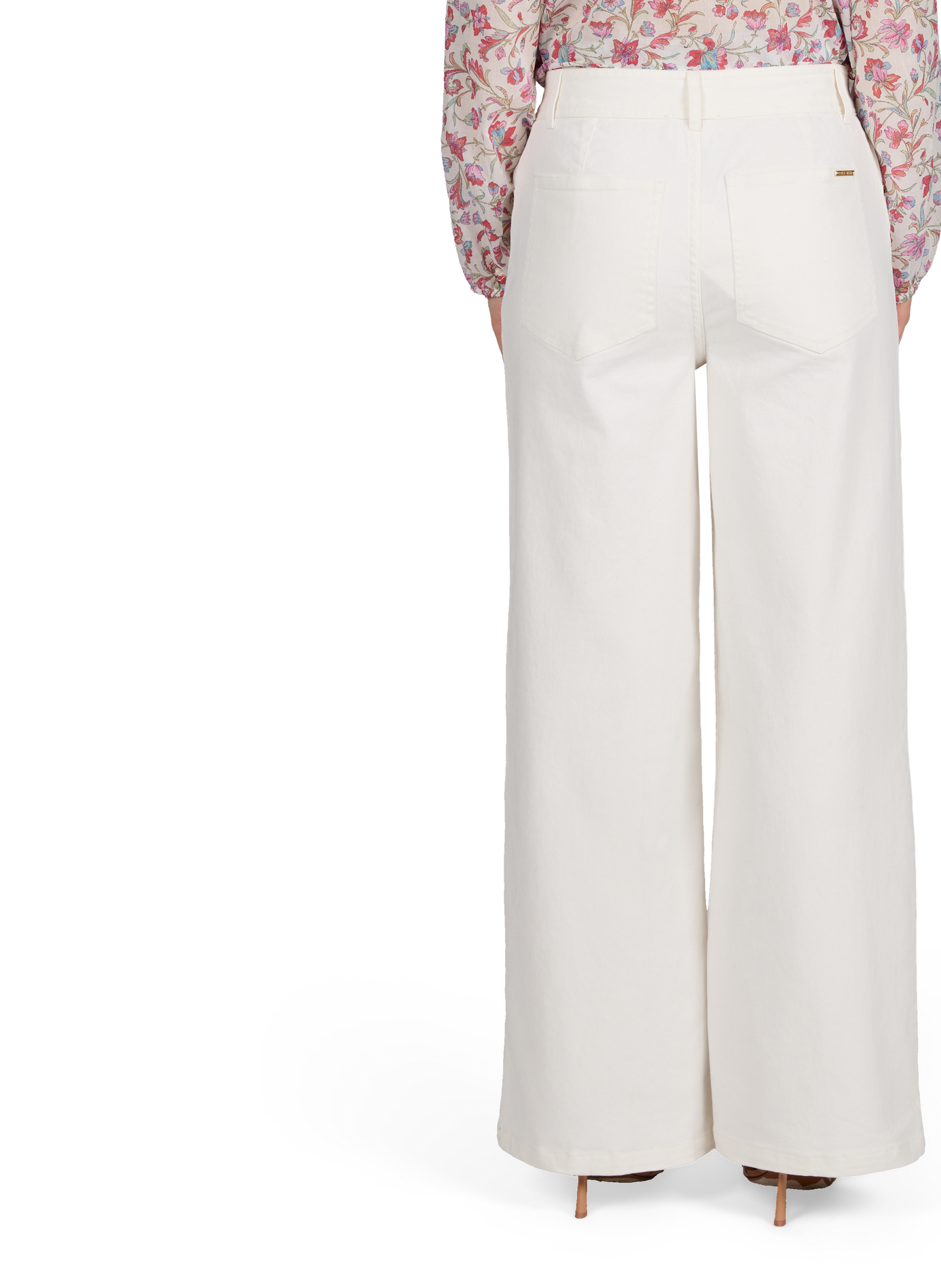 Solange straight leg jeans in blended cotton LOUISE MISHA White