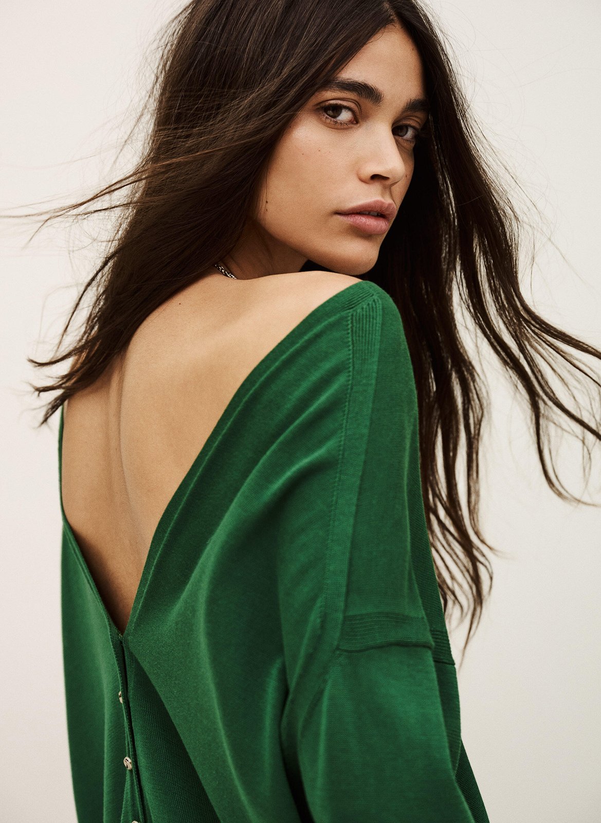 Pull col rond brenda BA&SH Vert