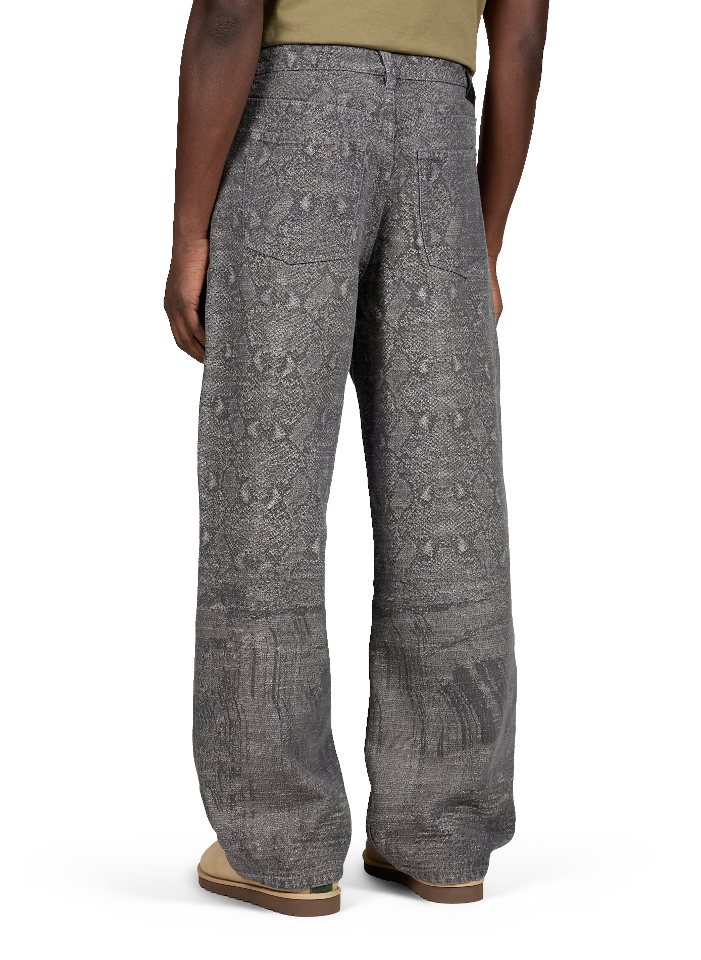 Wijde broek van gemengd katoen DAILY PAPER Blauw