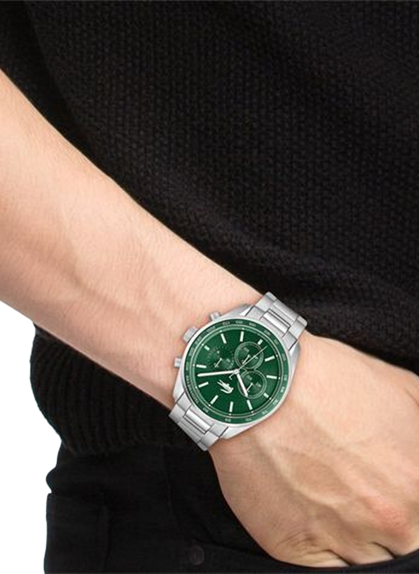 Montre quartz Boston en acier inoxydable LACOSTE MONTRES Vert