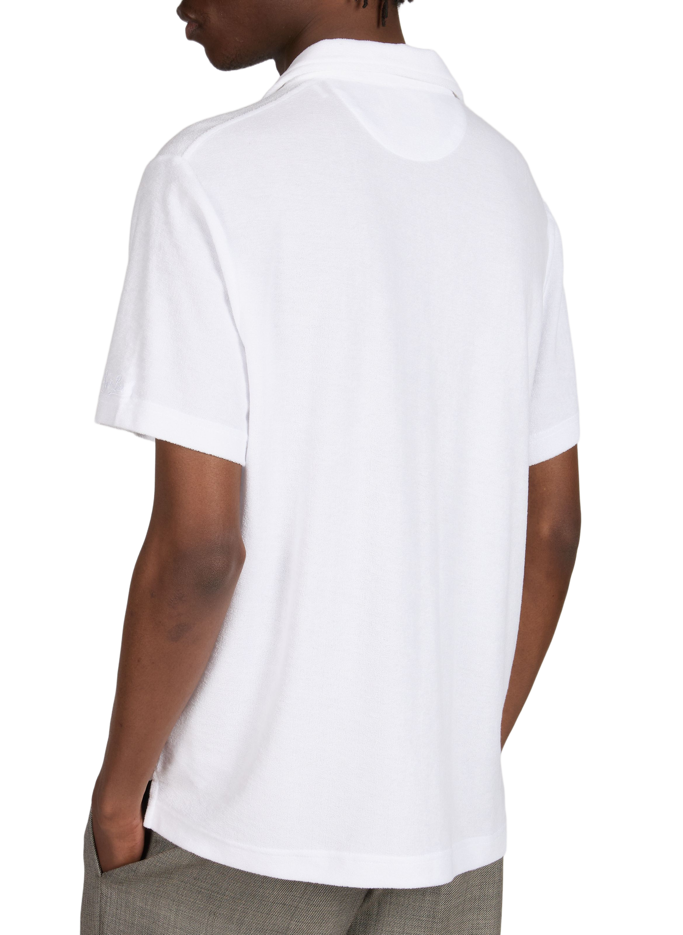Short sleeve terry cloth polo Jeremy MC2 SAINT BARTH White