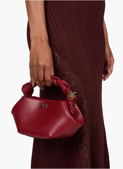Sac à main Bou Mini à logo doré en cuir