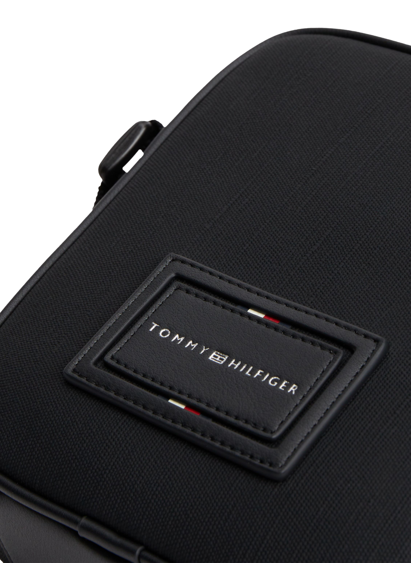 Crossbody bag with embroidered logo patch TOMMY HILFIGER Black