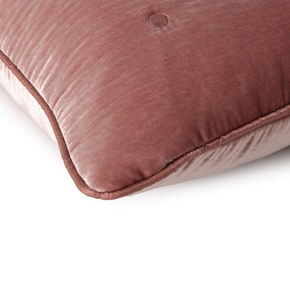 Housse de coussin en soie, cocon YVES DELORME Marron
