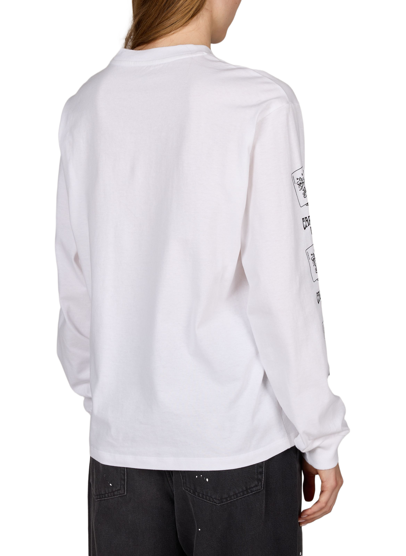Gerader bedruckter Rundhals-T-Shirt CARHARTT WIP Weiss