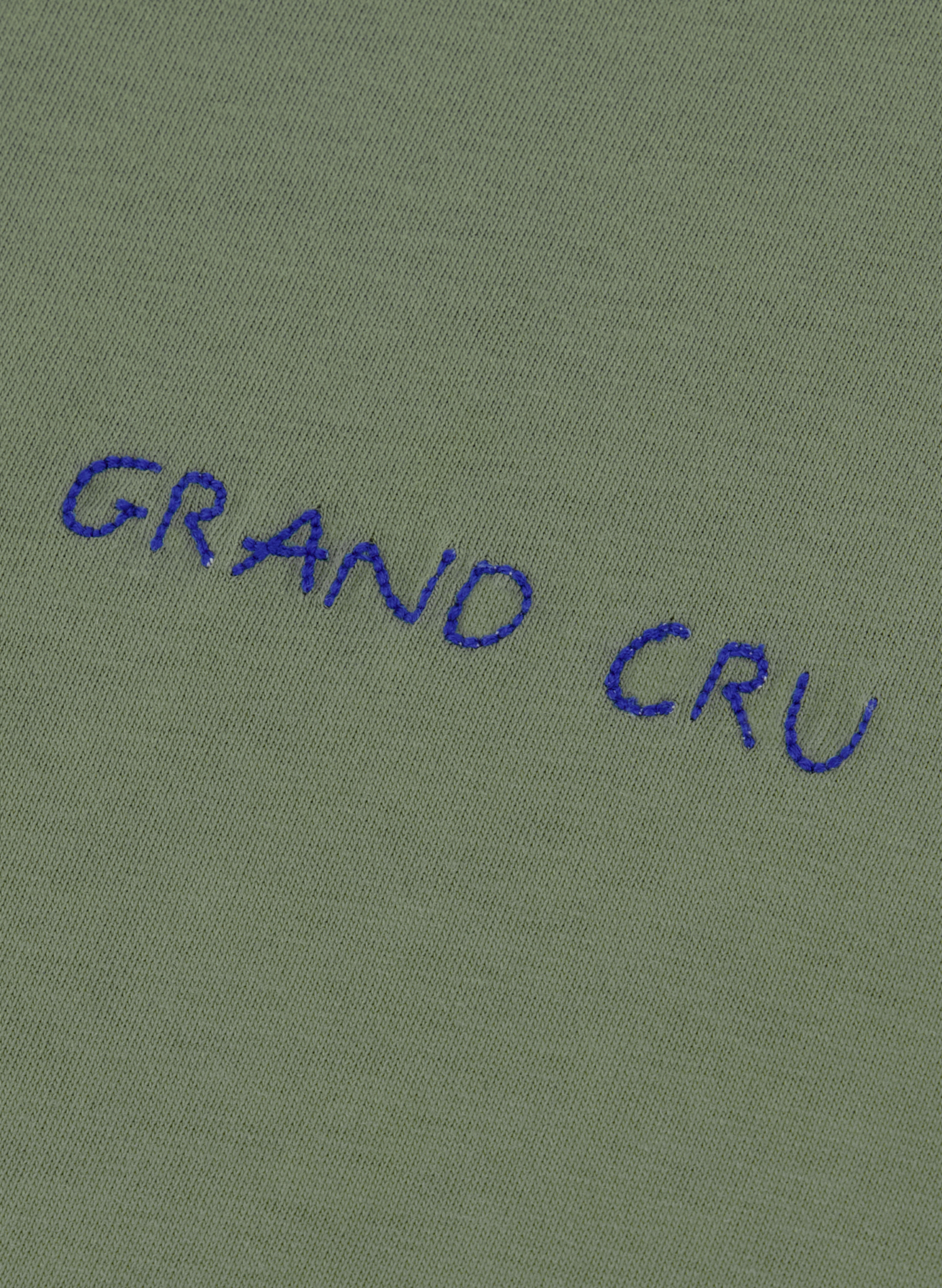 Popincourt T-shirt with Grand Cru embroidery in cotton MAISON LABICHE Green
