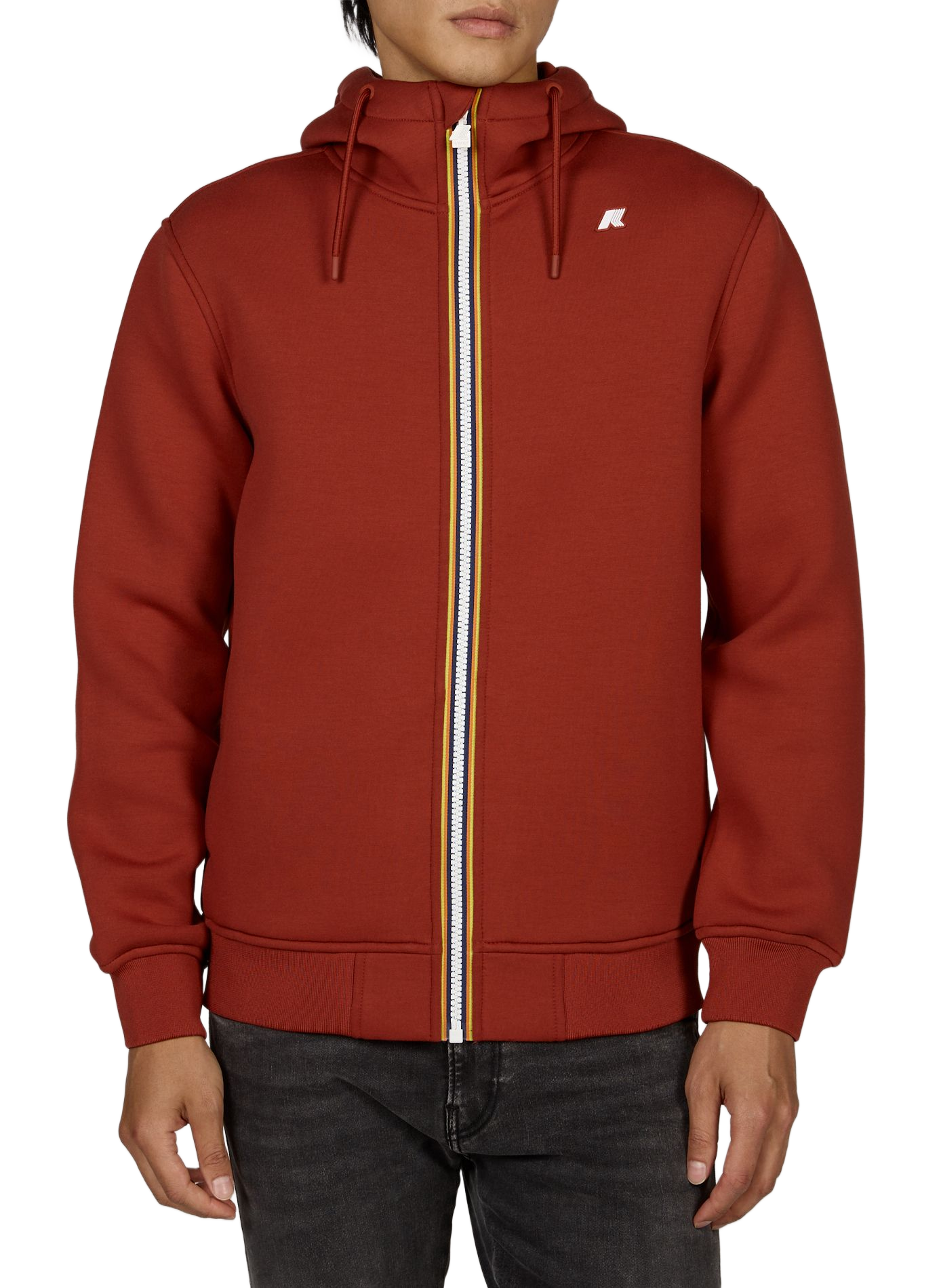 Straight Hooded Sweatshirt K-WAY Red