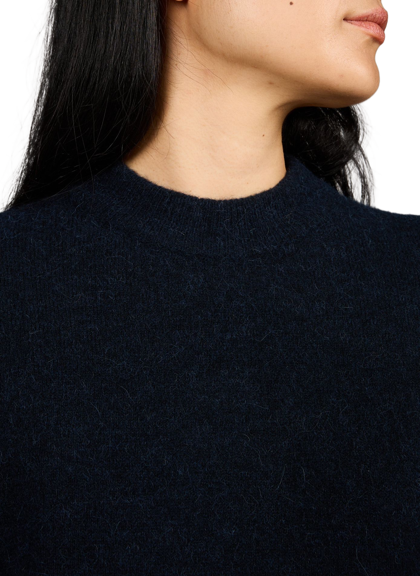 Gerader Pullover aus Alpaka und Wollmischung SAMSOE SAMSOE Schwarz
