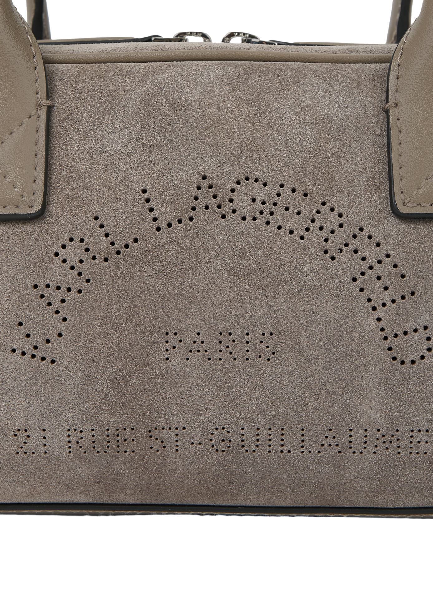 Sac K/DAILY en cuir suède KARL LAGERFELD Gris