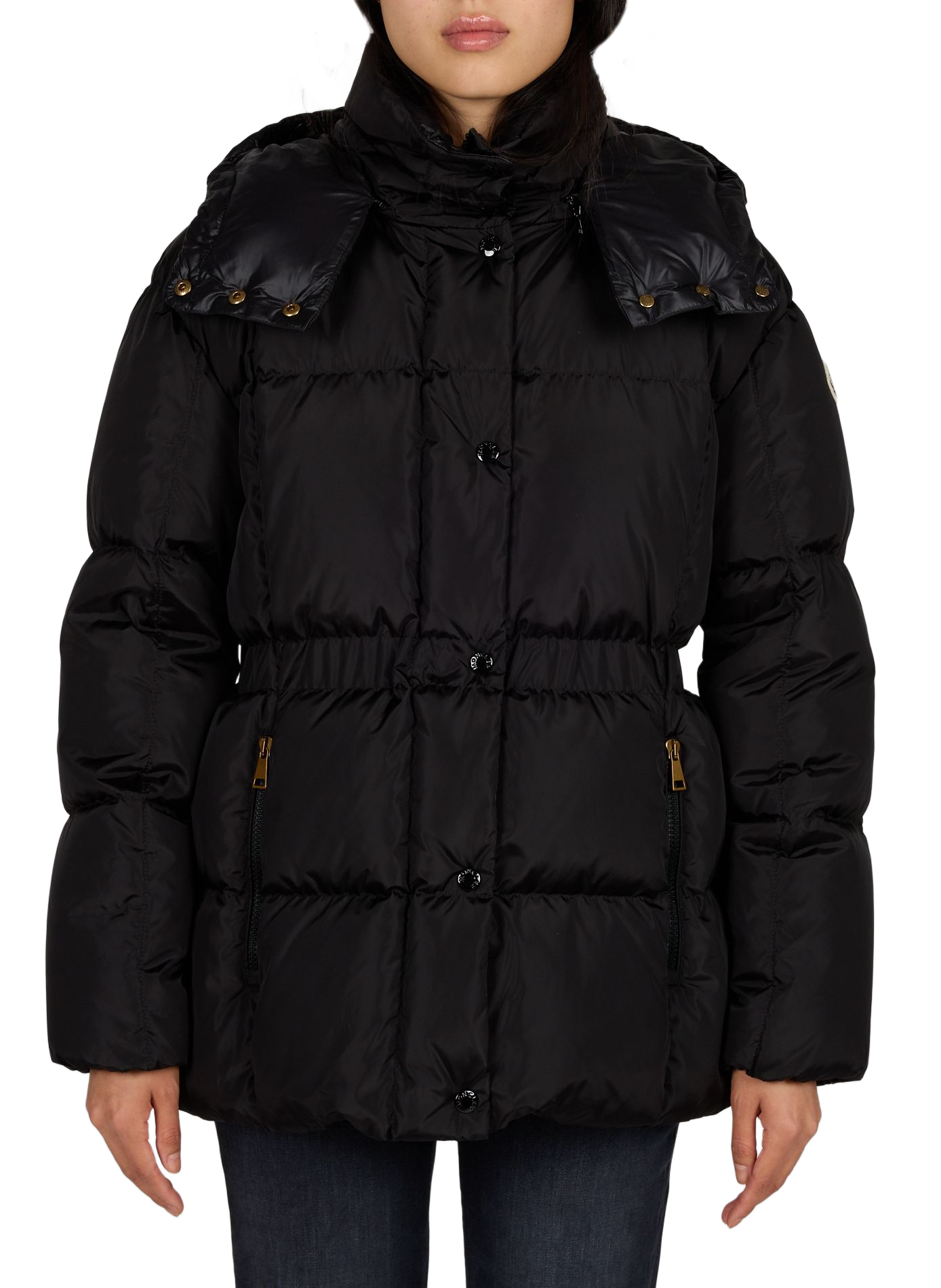 Doudoune AGNEUX cintrée à capuche MONCLER Noir