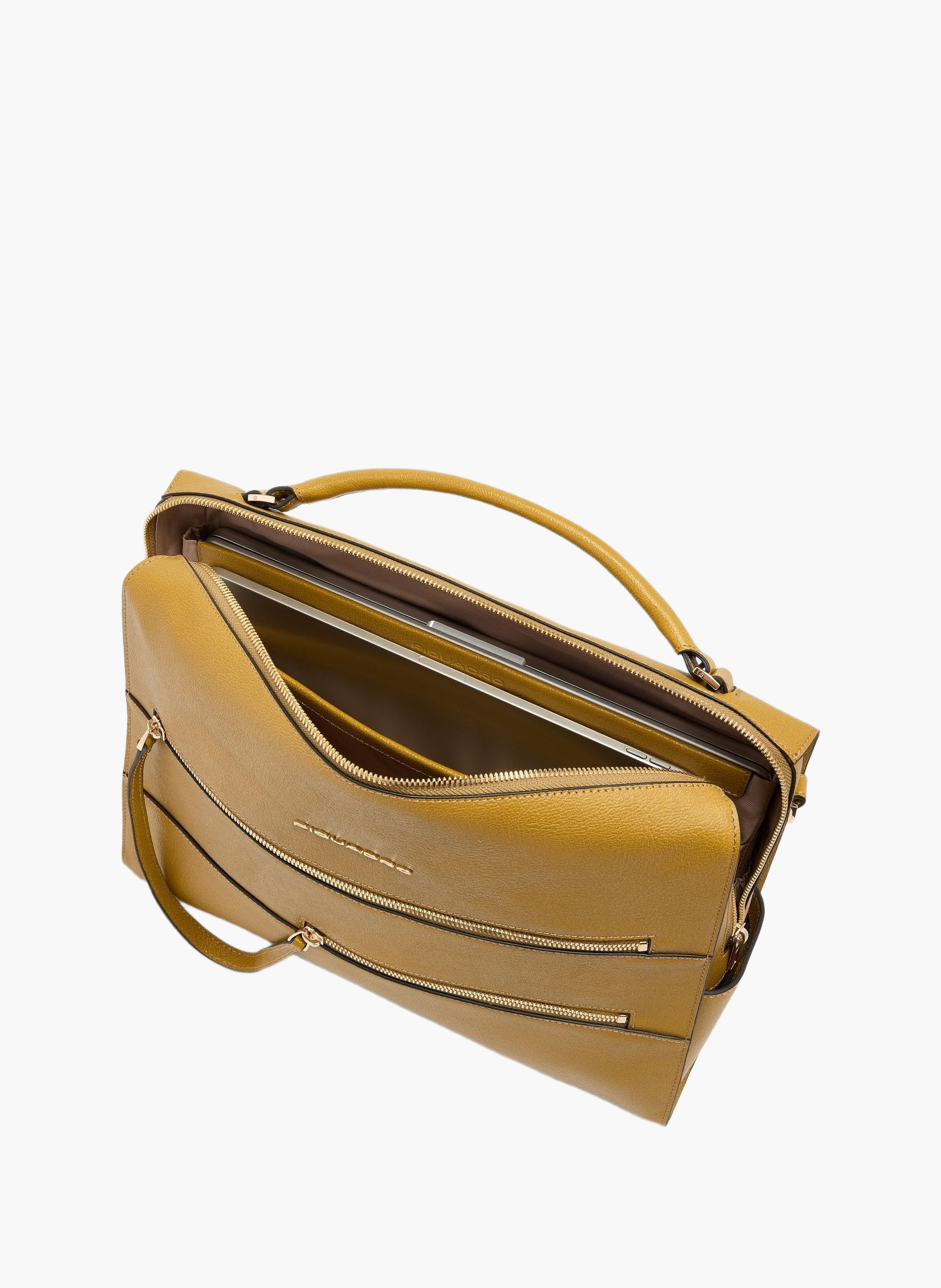 Dame laptoptas 14" | Geel PIQUADRO Dames
