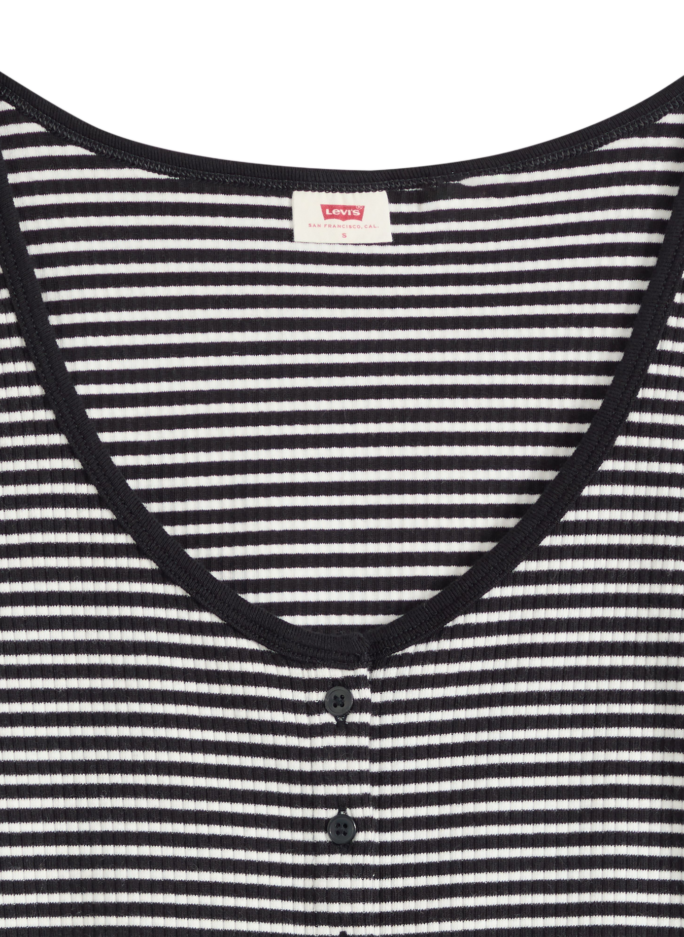 Cotton-blend round-neck T-shirt LEVI'S Black