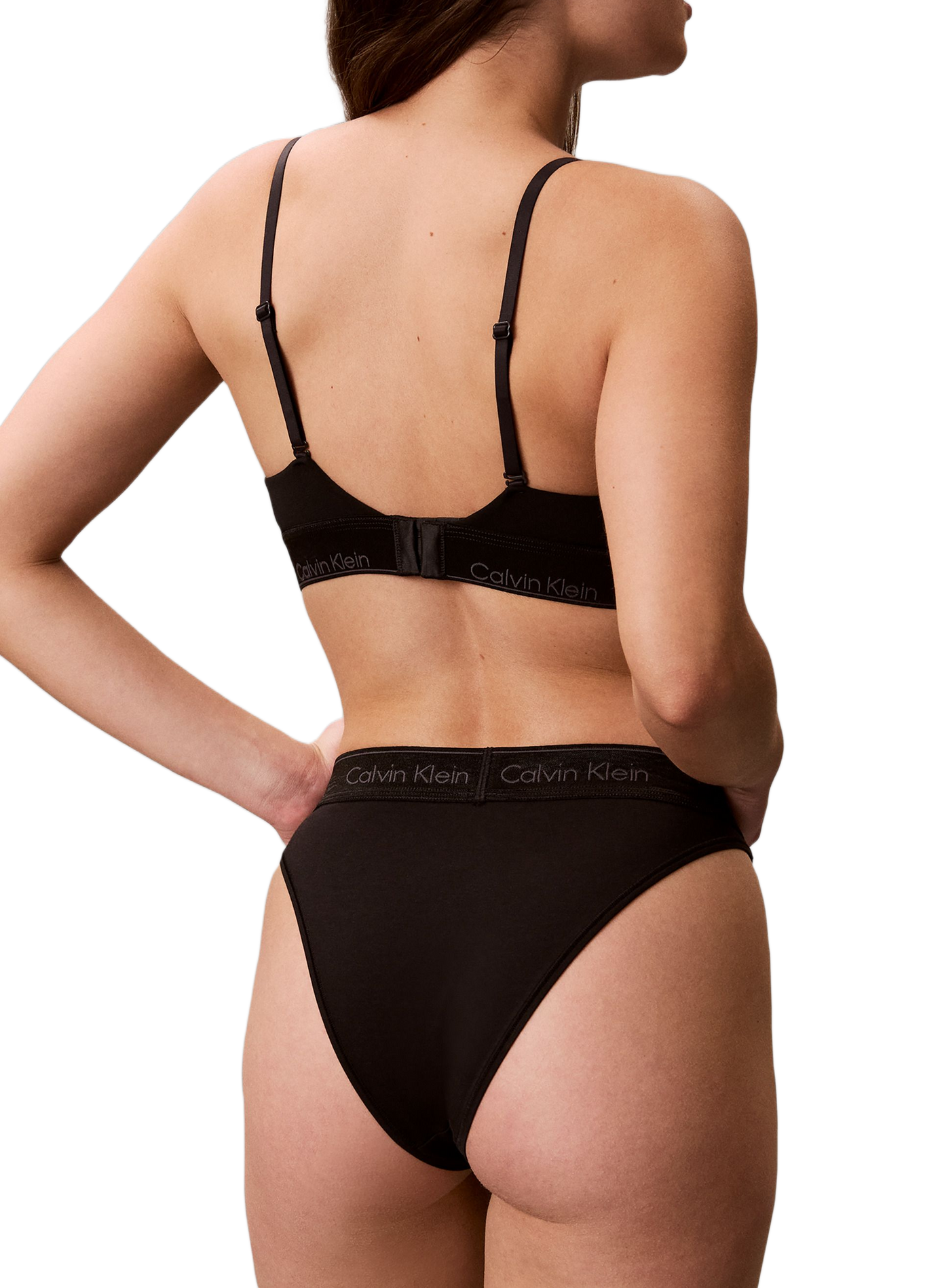 Cotton blend bra CALVIN KLEIN Black