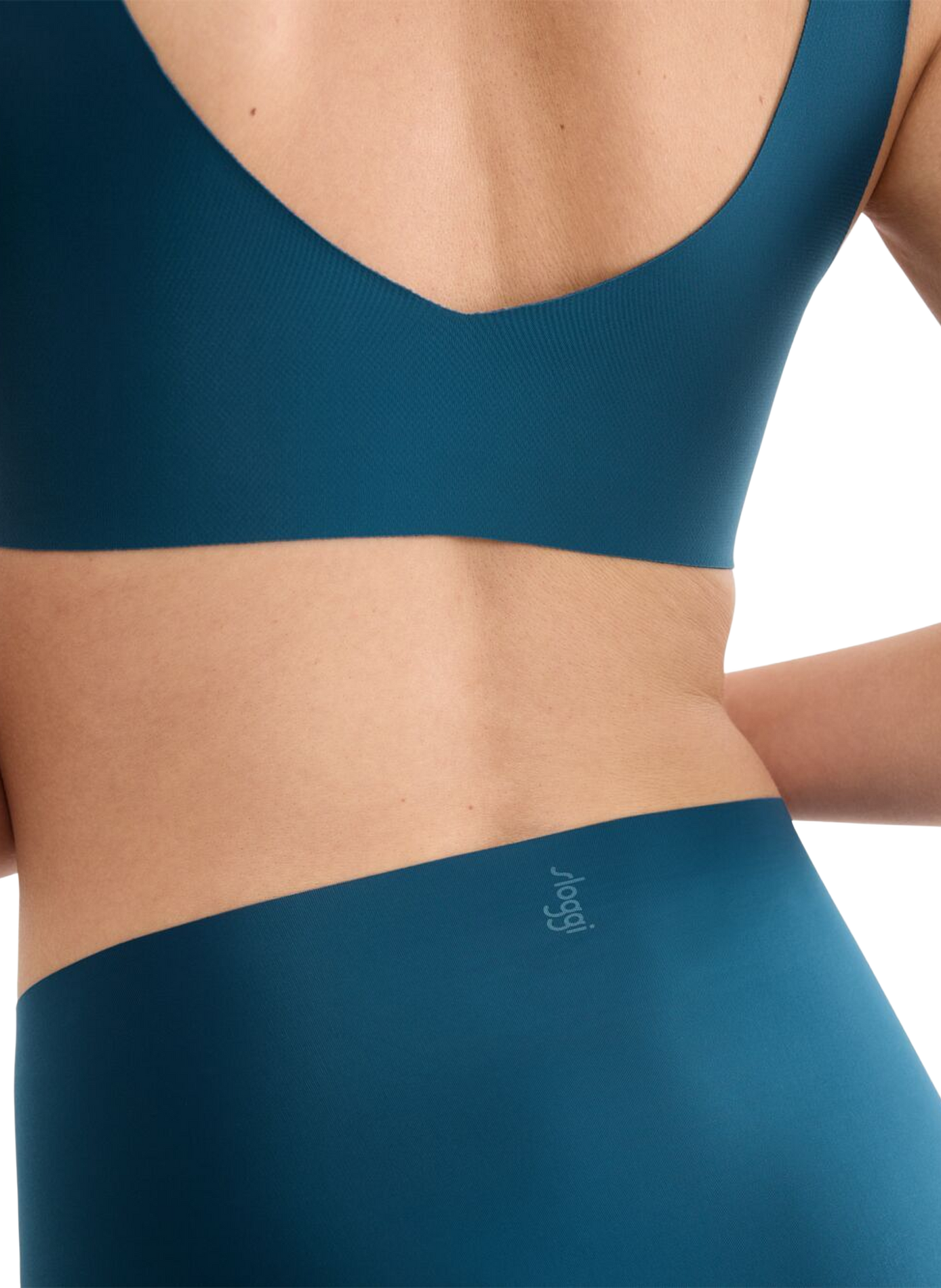 Hohe einfarbige Culotte SLOGGI Blau