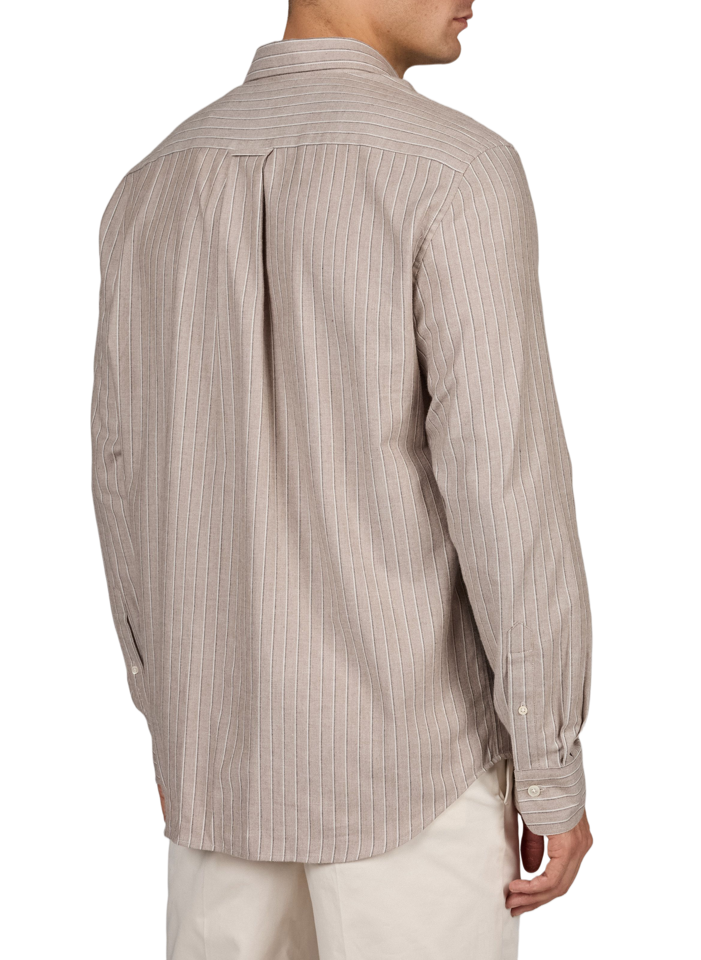 Straight cotton shirt GANT Brown