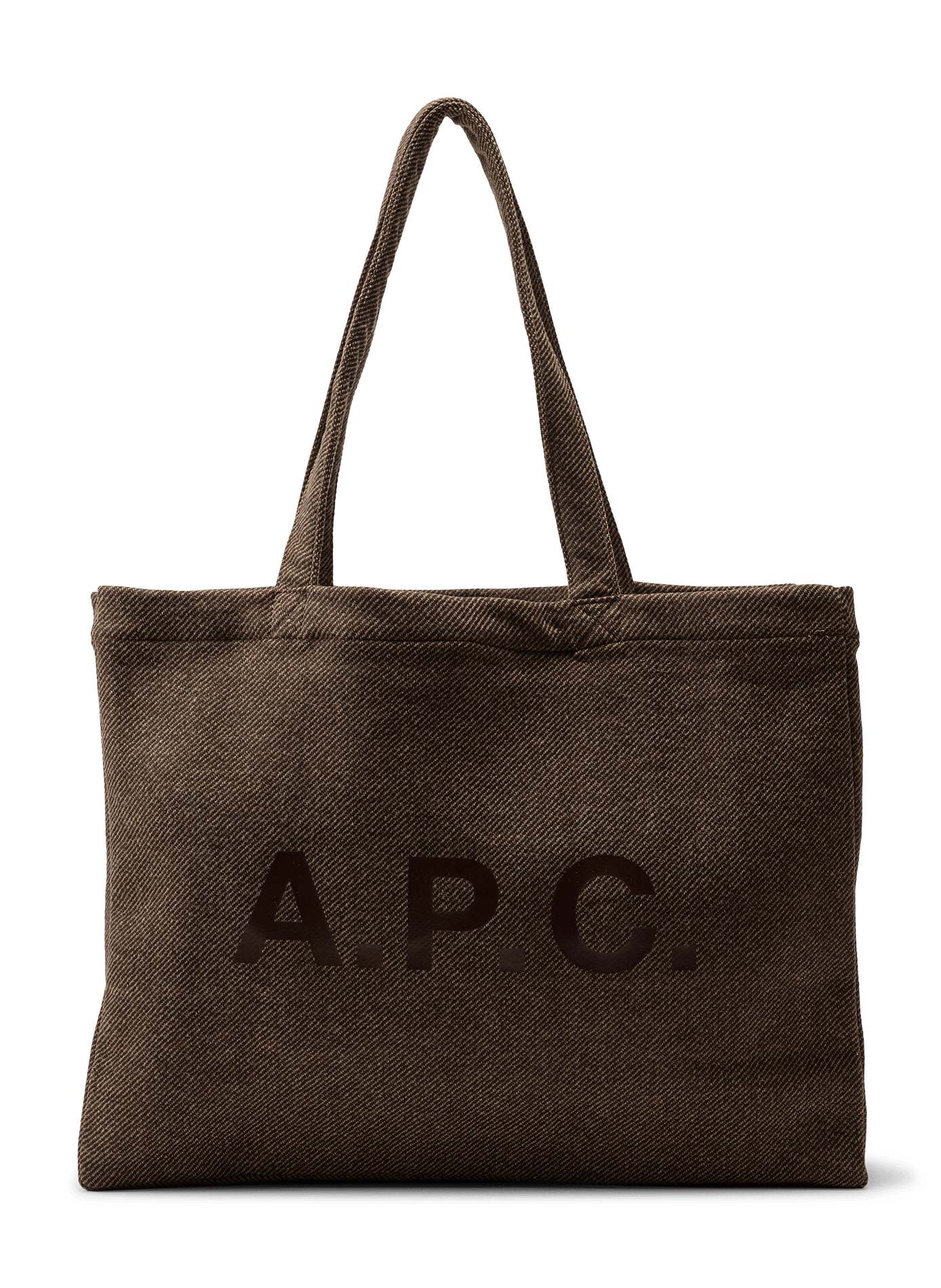Diane tote bag in wool blend A.P.C. Brown