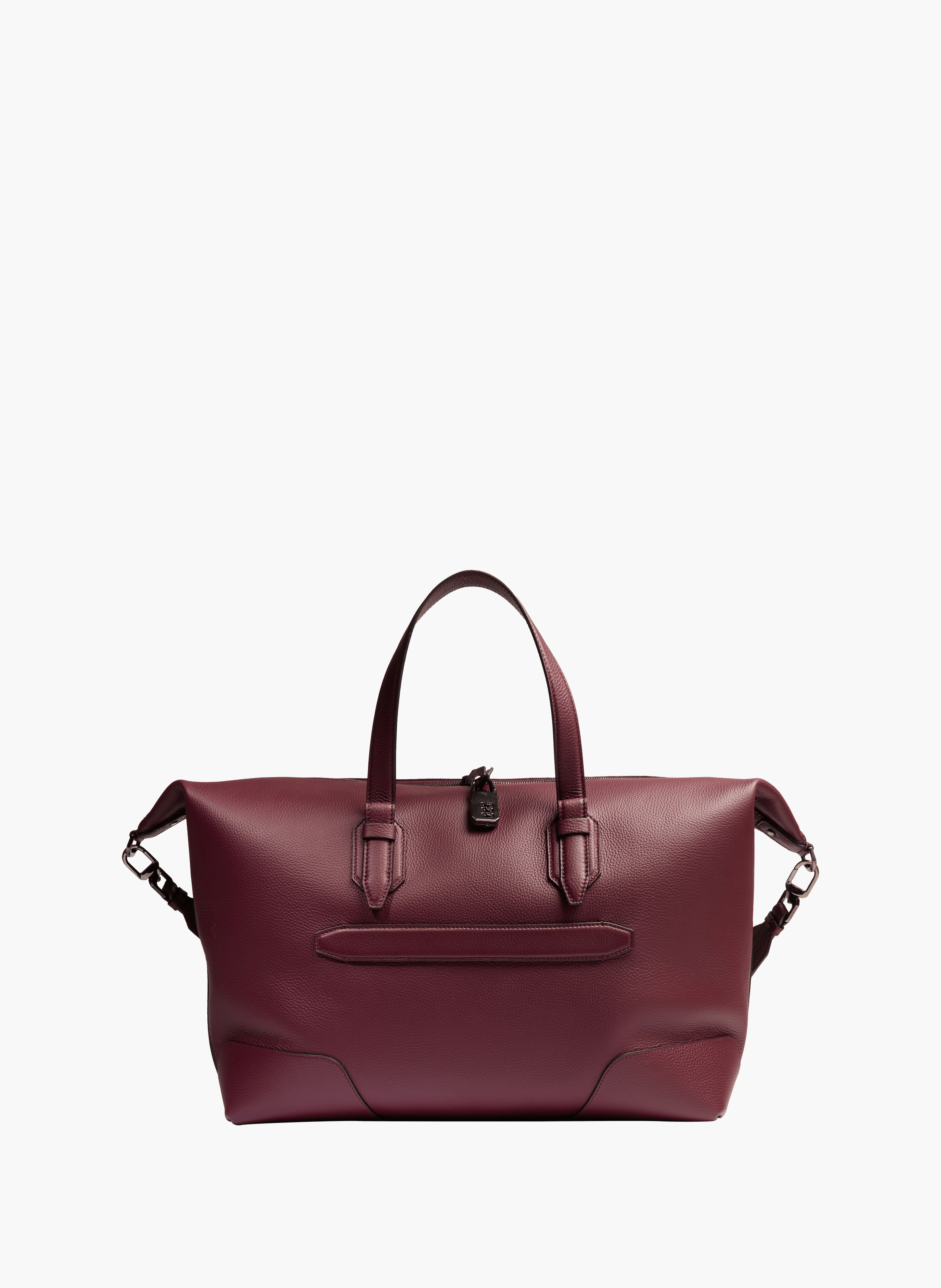 Sac weekend zippé charlie de lancel en cuir LANCEL Violet