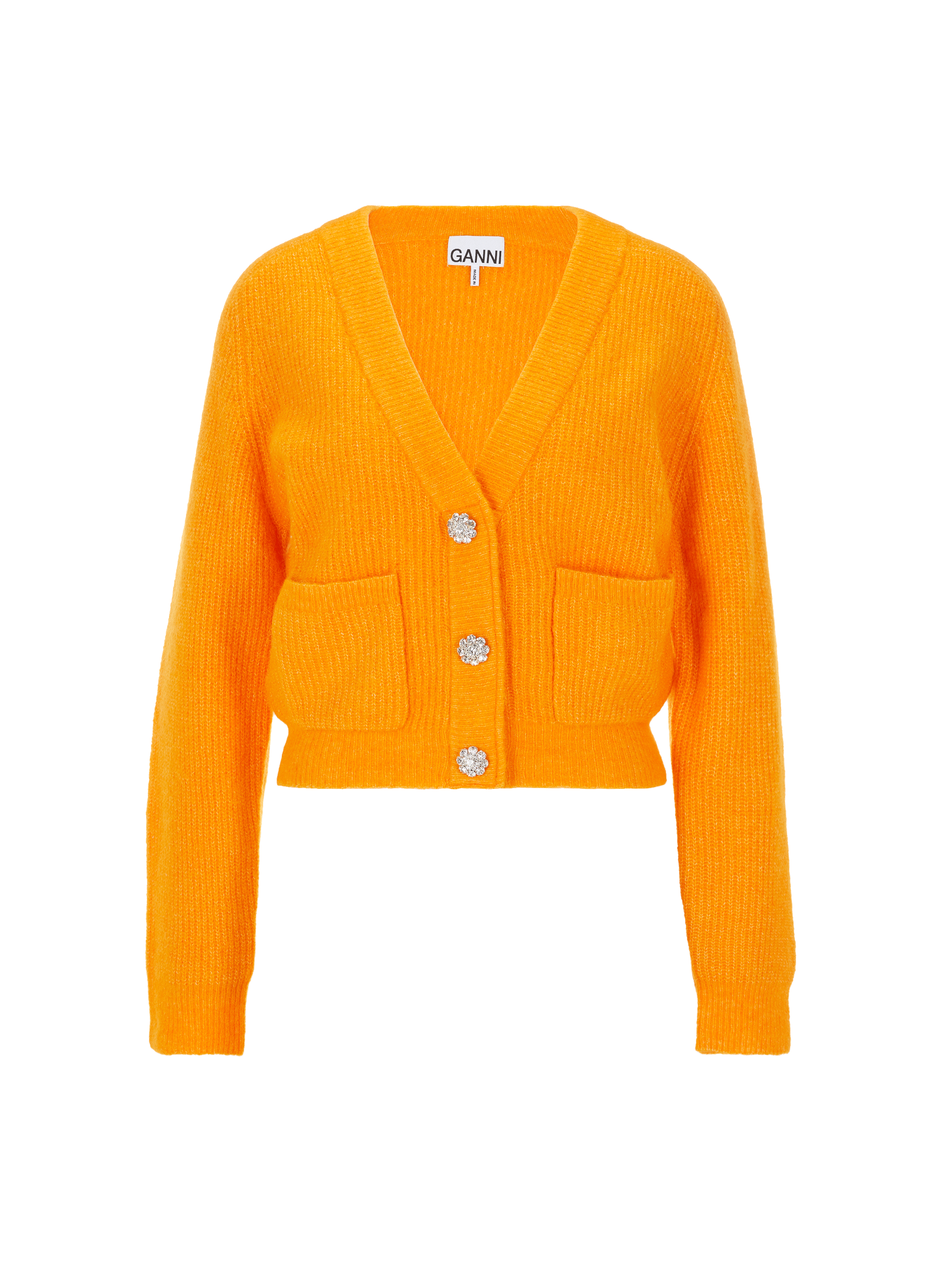 Cardigan en alpaga et laine mérinos mélangés