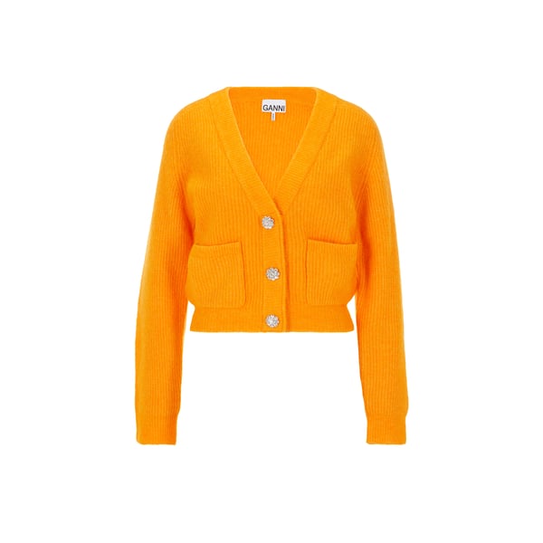 Cardigan en alpaga et laine mérinos mélangés