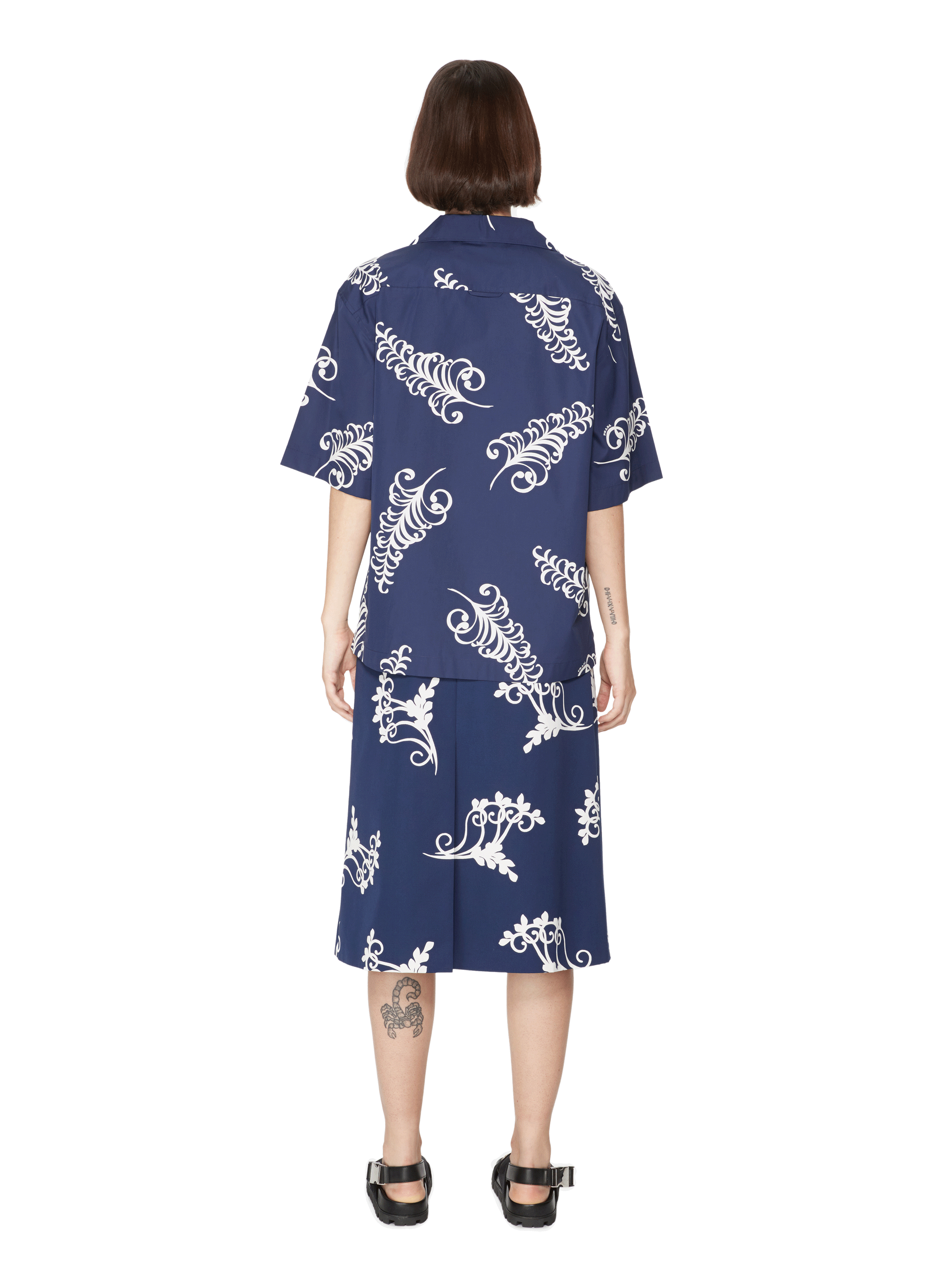 Cotton poplin Shirt PRADA Blue