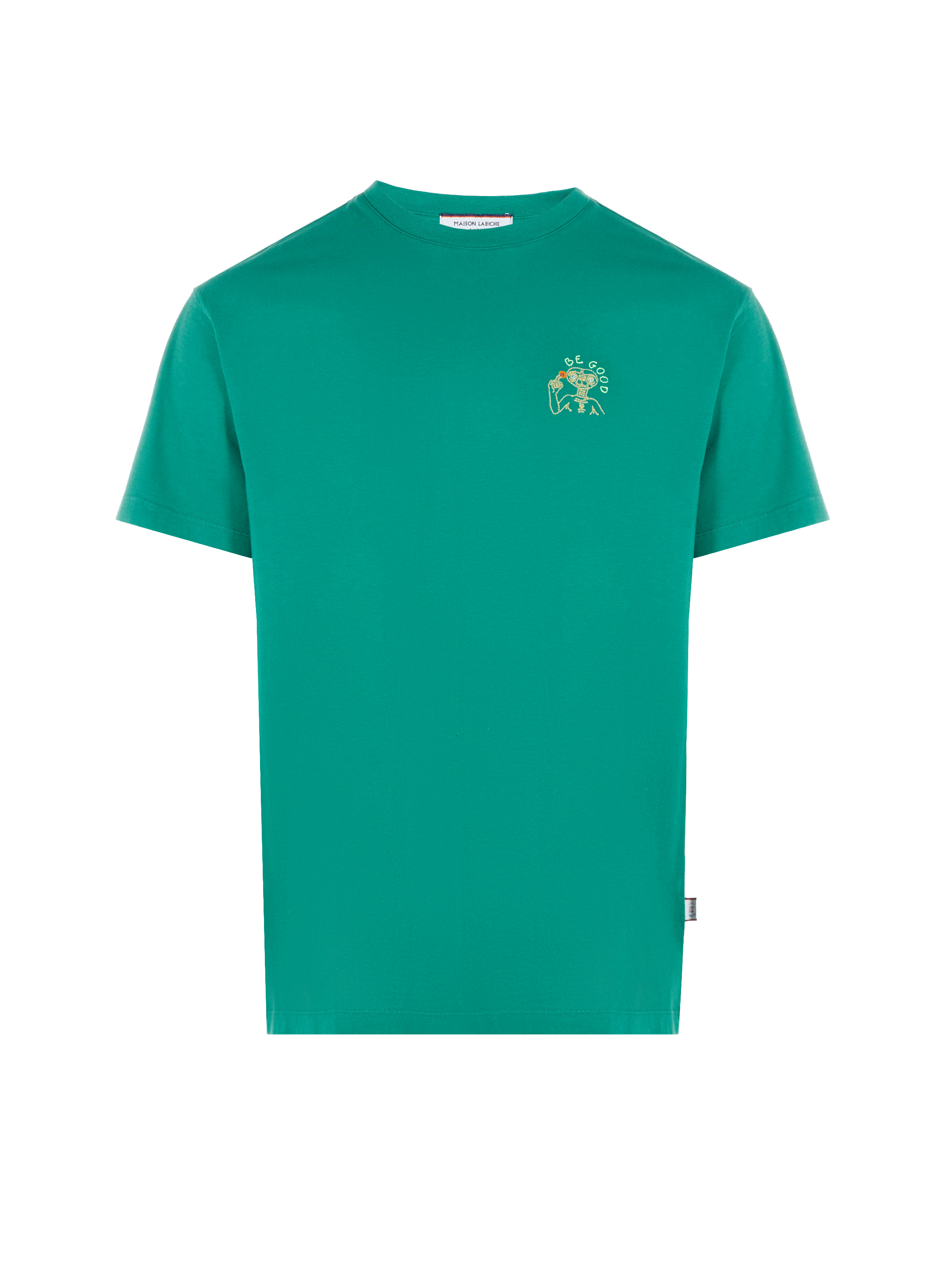T-shirt Popincourt Be Good en coton organique MAISON LABICHE Vert
