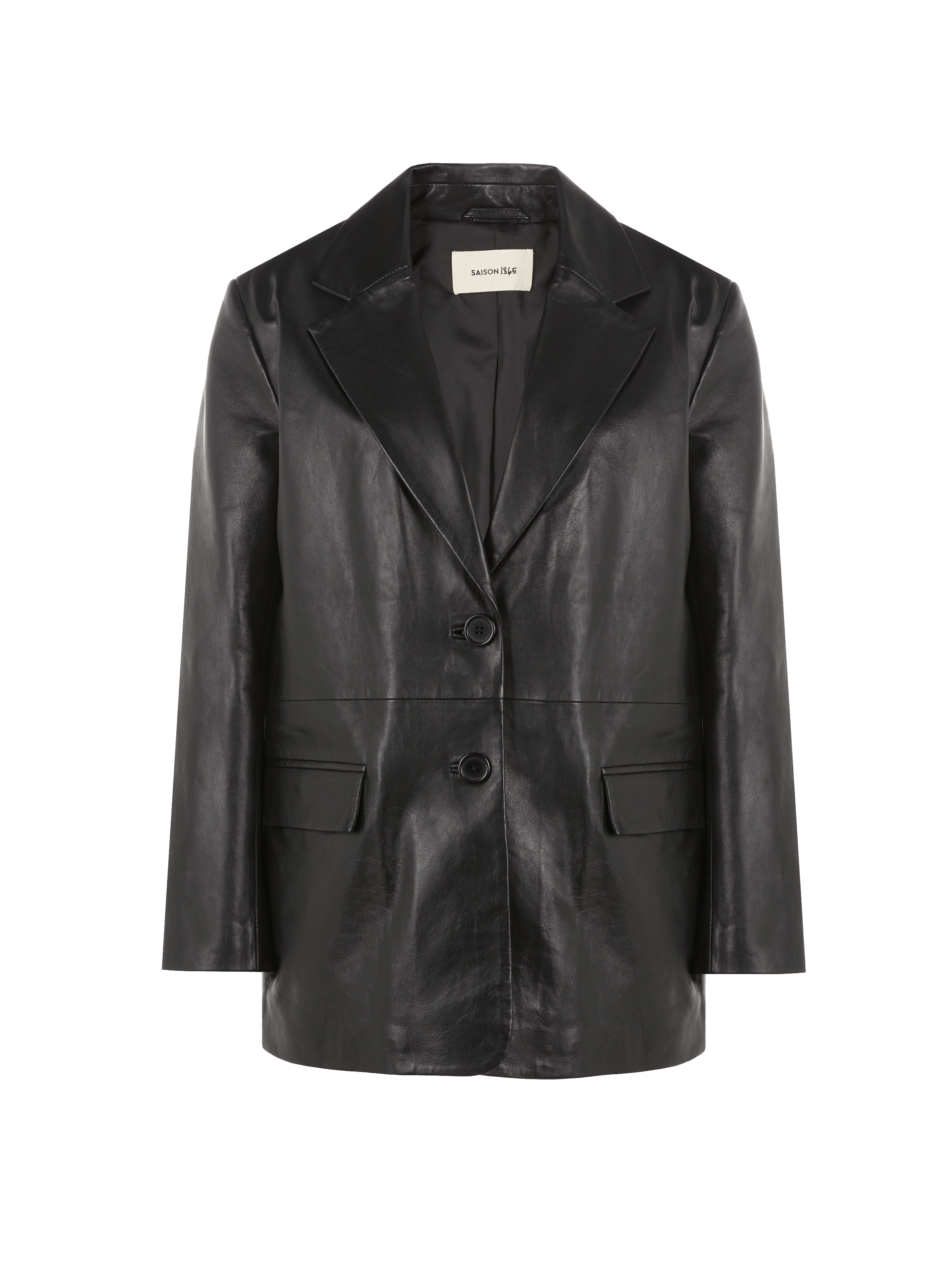 Lederblazer SAISON 1865 Schwarz