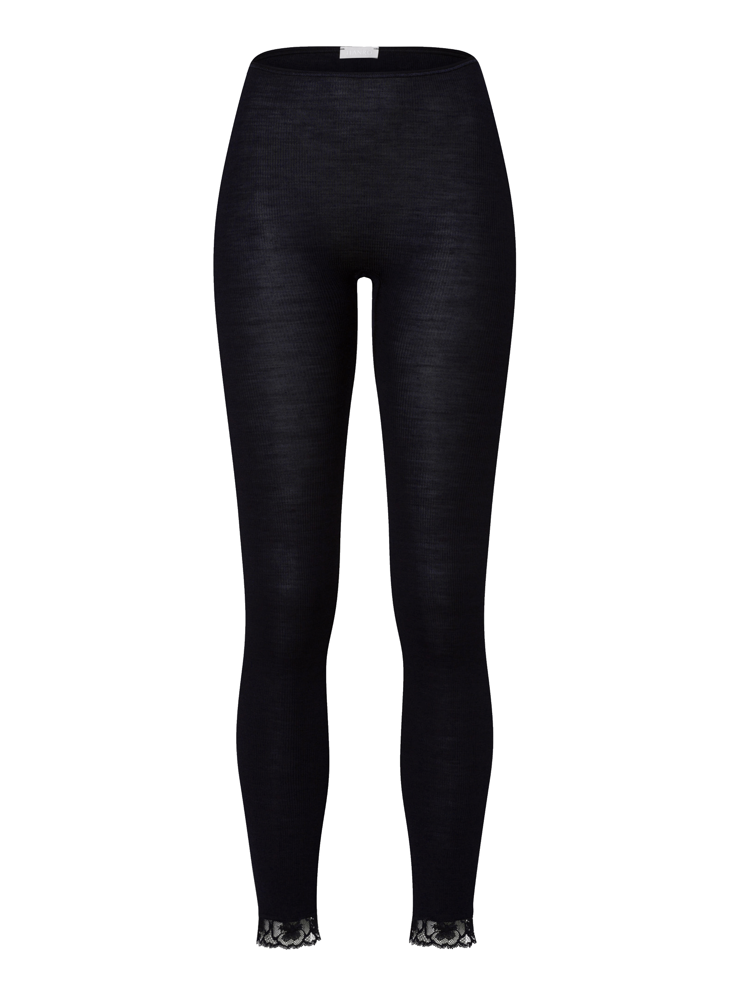 HANRO Legging en laine et soie  Noir