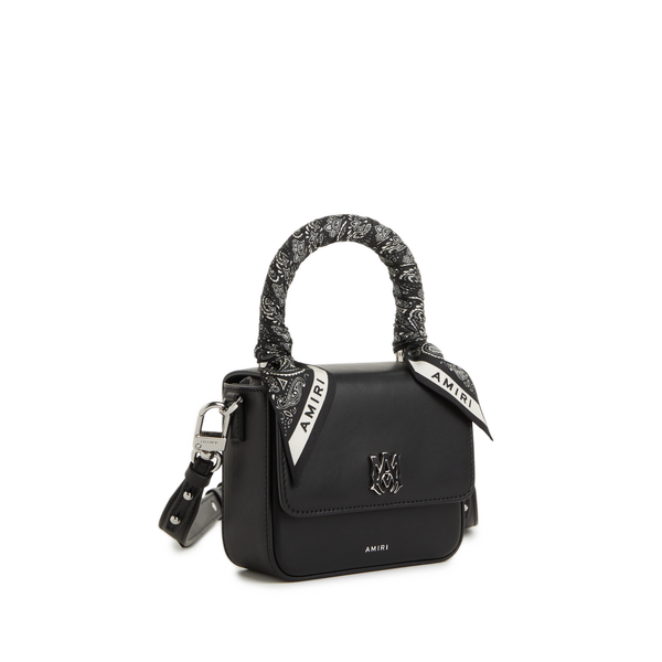 Amiri Leather Handbag In Black