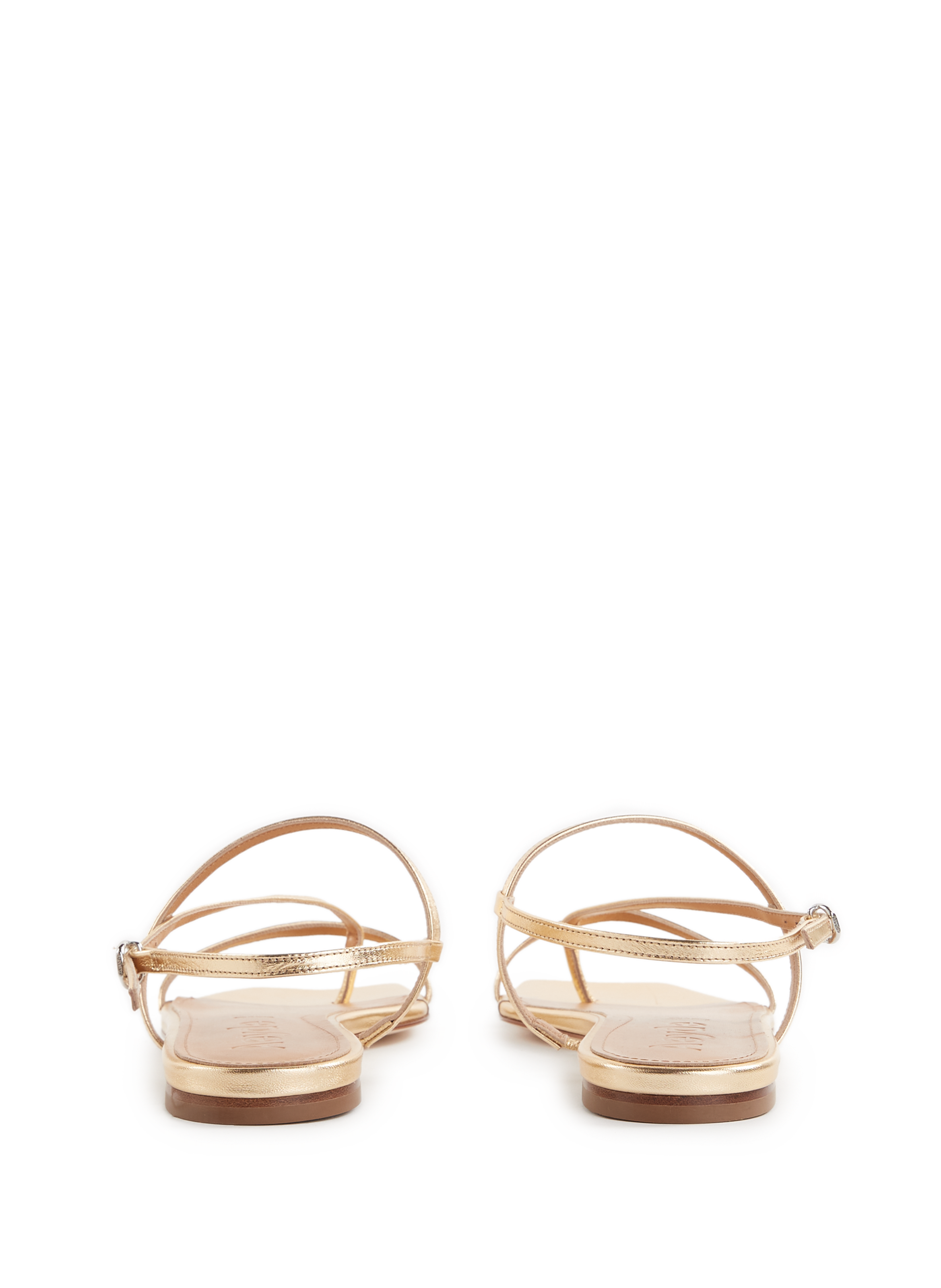 Sandales plates  Ella en cuir AEYDE Doré