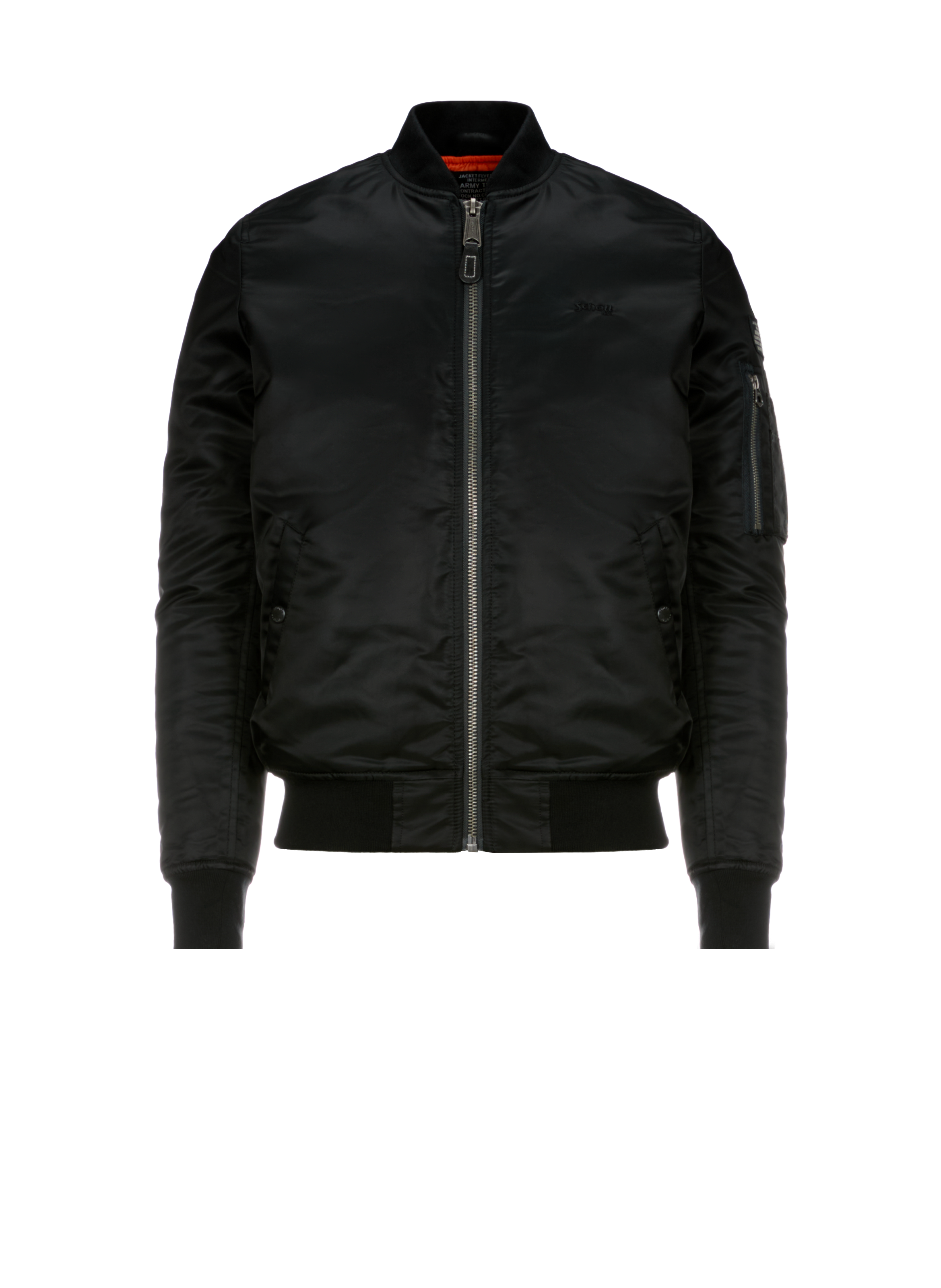 SCHOTT Bomber à logo  Noir