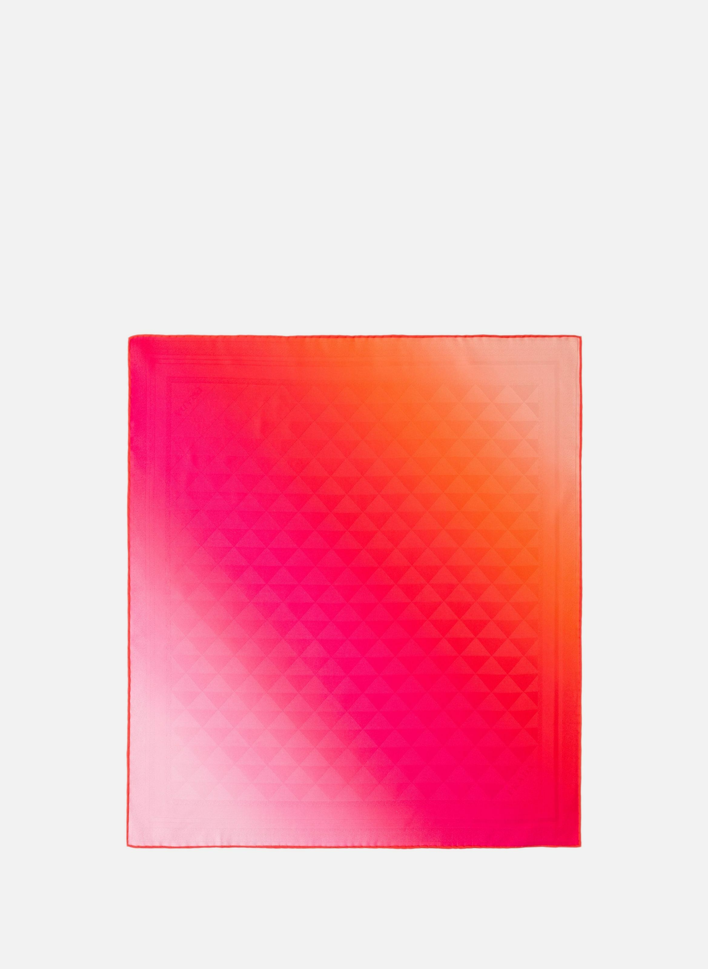 Foulard en sergé de soie imprimé 55 PRADA Rose