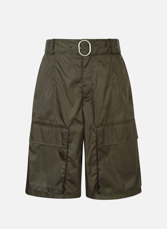 Belted straight shorts Green by JIL SANDER JIL SANDER Belted straight shorts Green