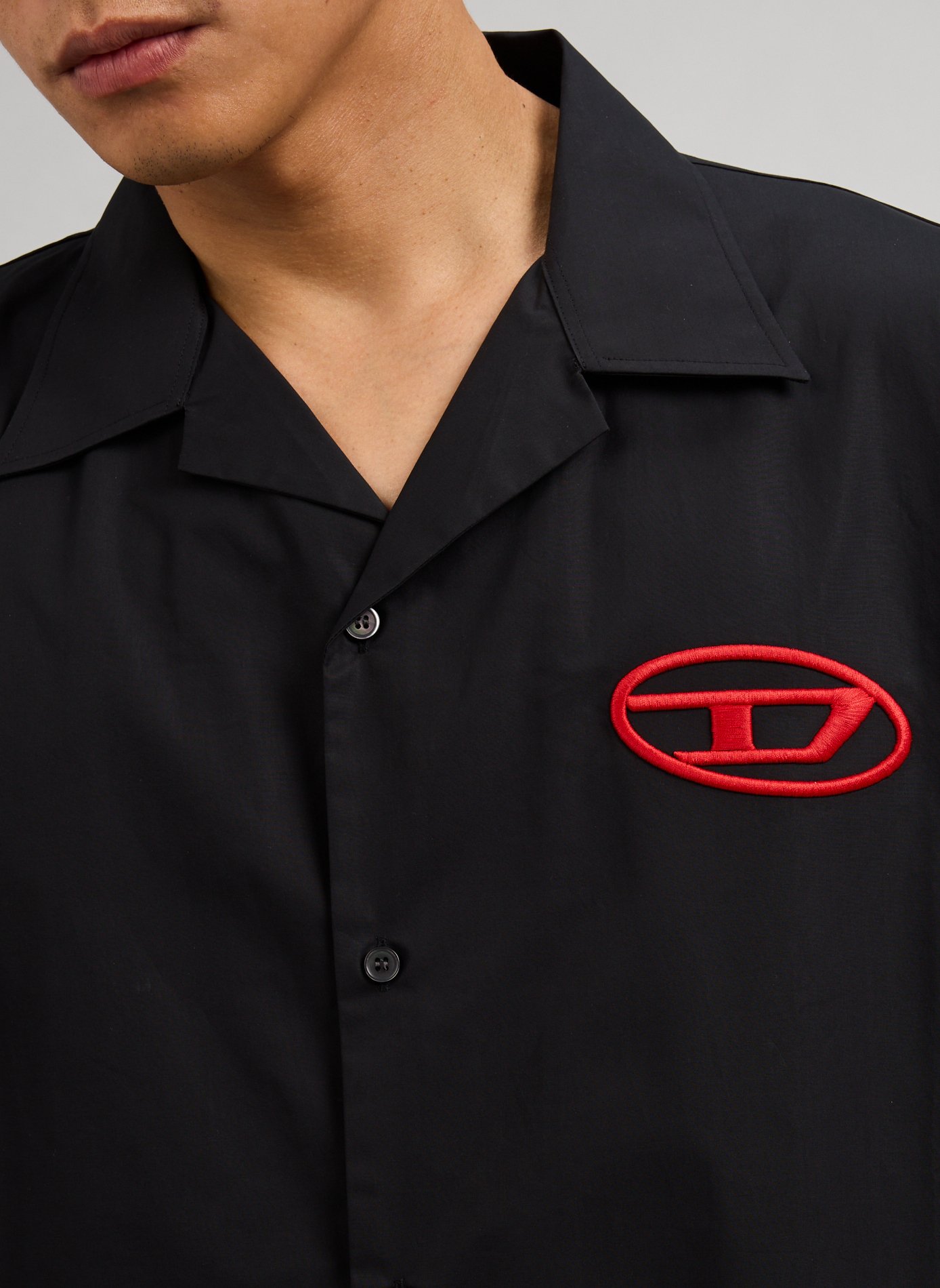 Chemise manches courtes S-Mac-C DIESEL Noir