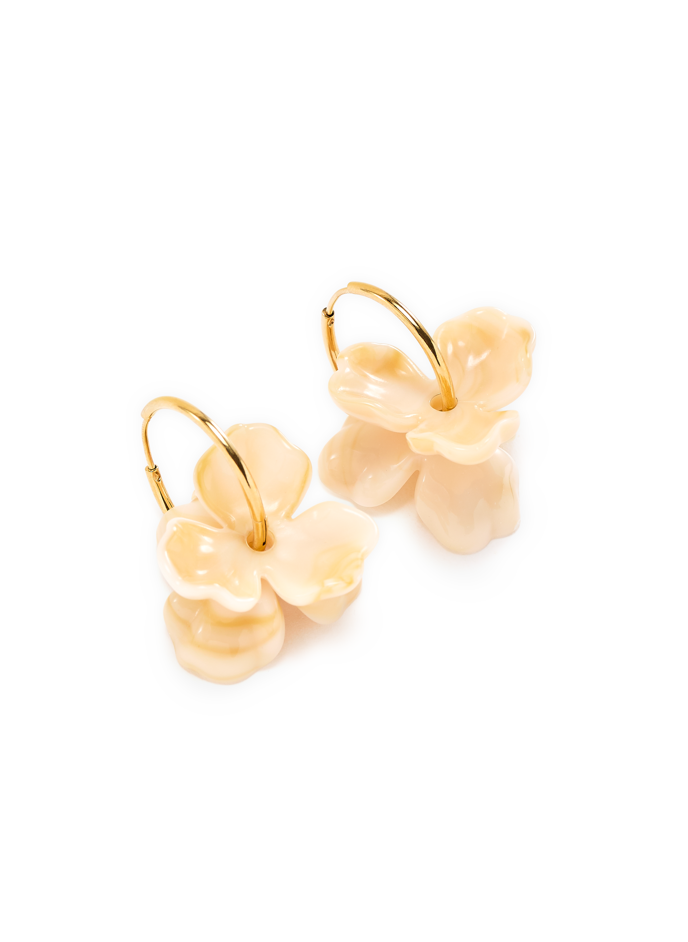 Boucles d&#039;oreille pendantes AU PRINTEMPS PARIS Marron